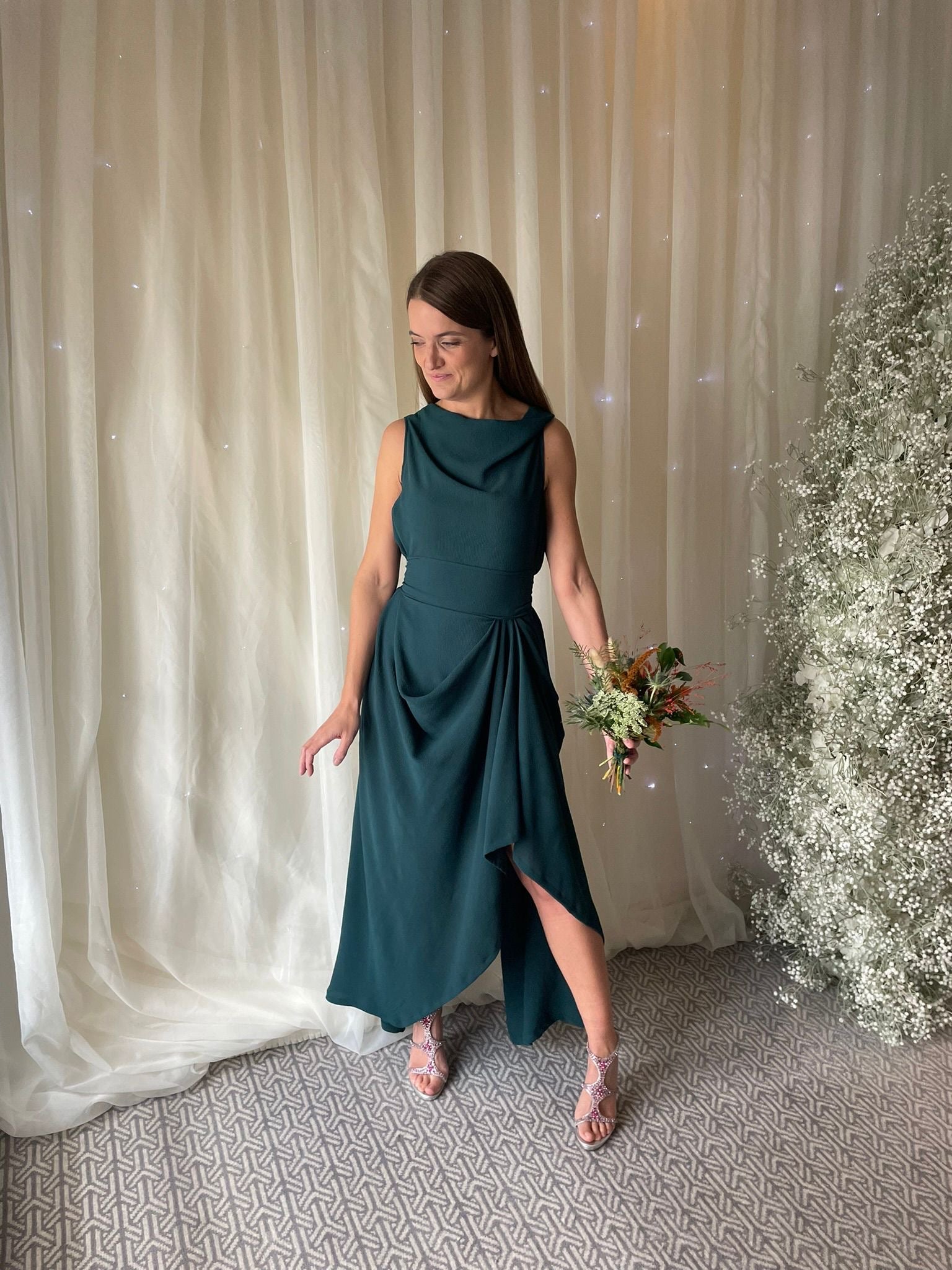 Bottle Green Ivy Dress.