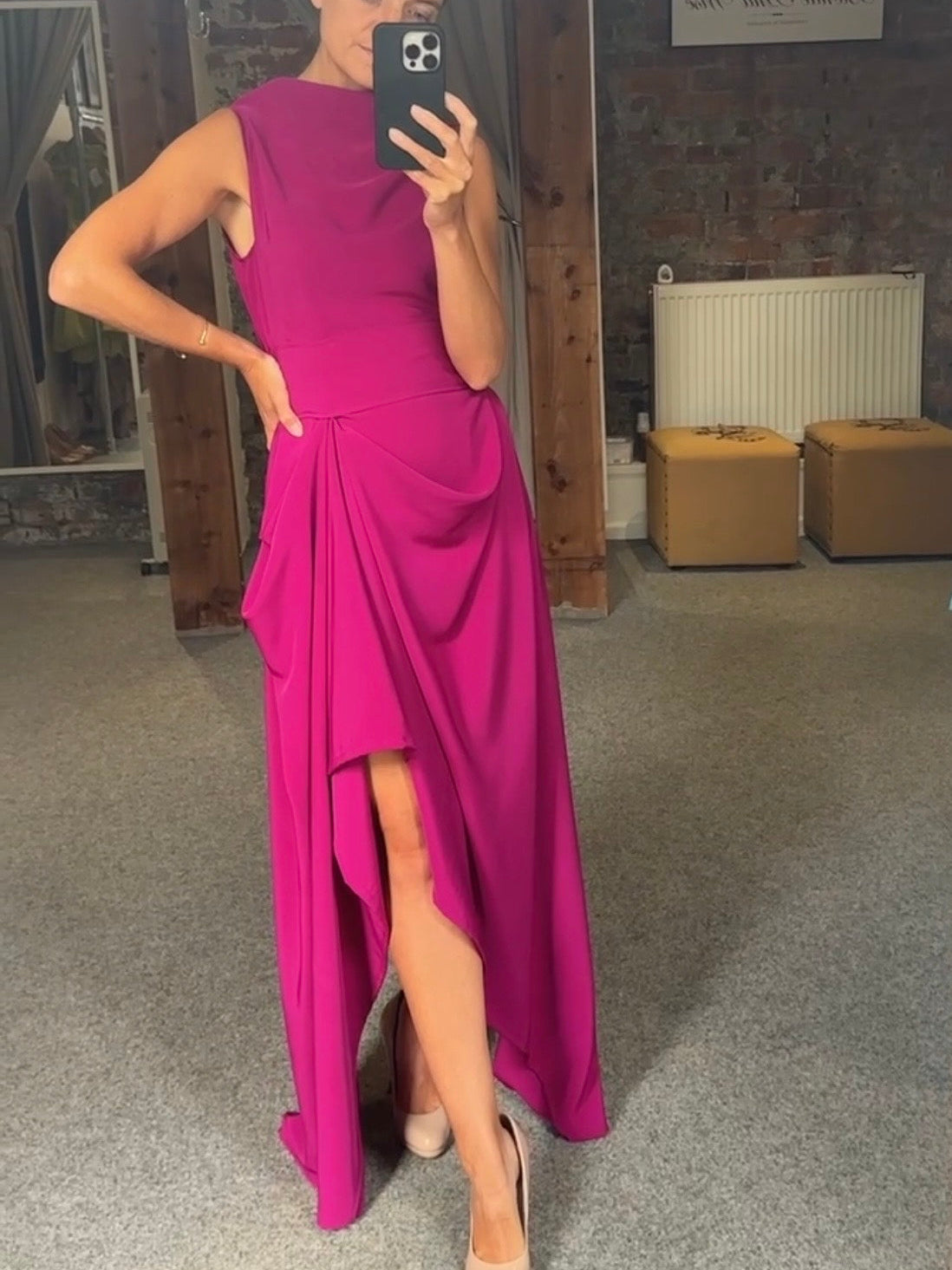 Cerise Ivy Dress