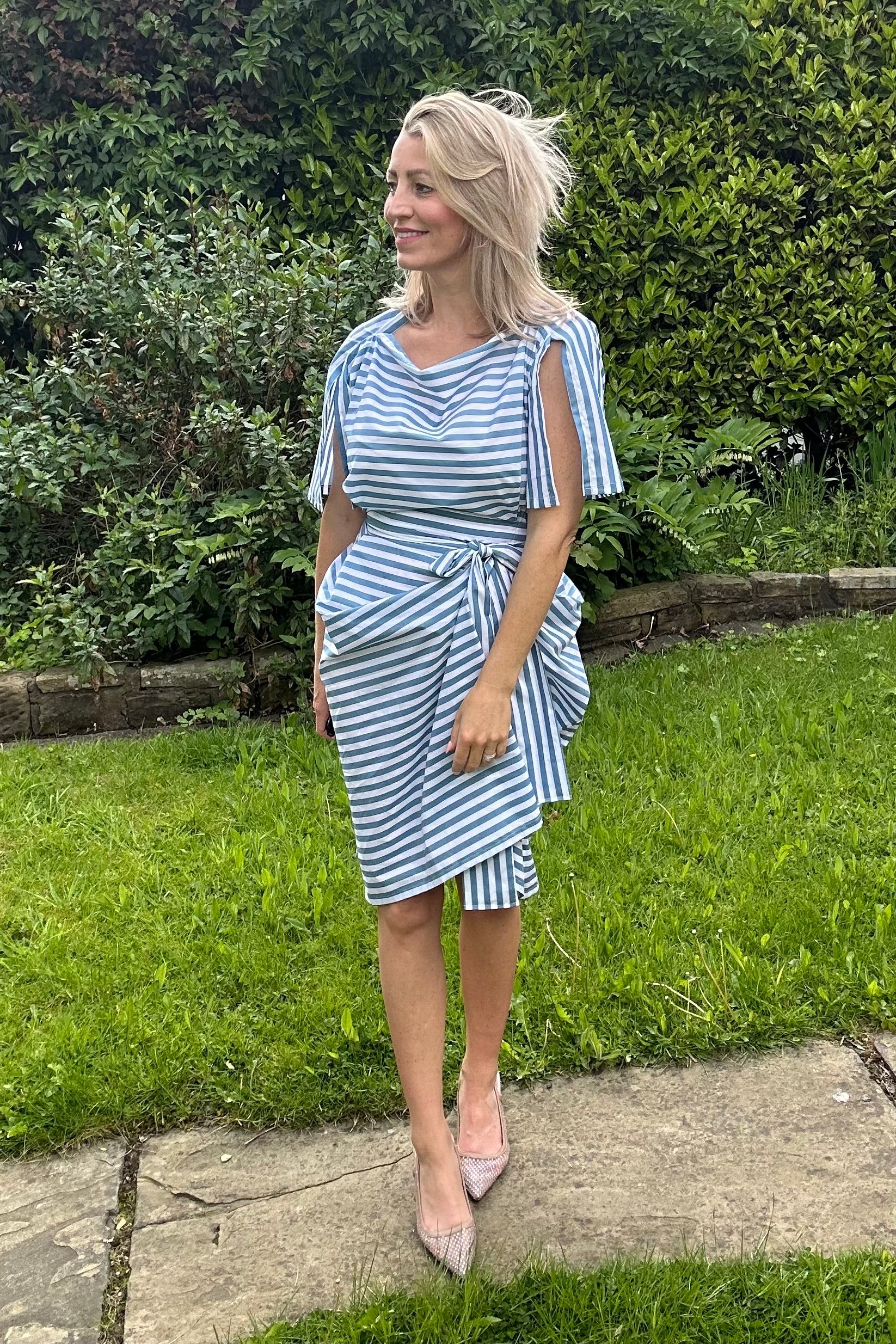 Blue stripe Riva dress