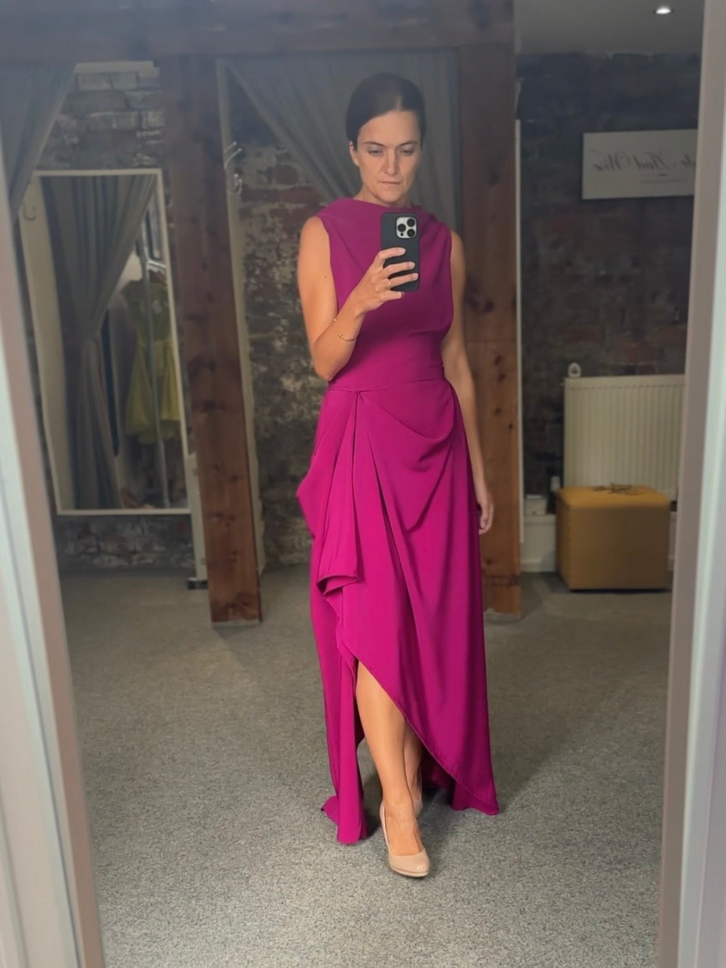 Cerise Ivy Dress