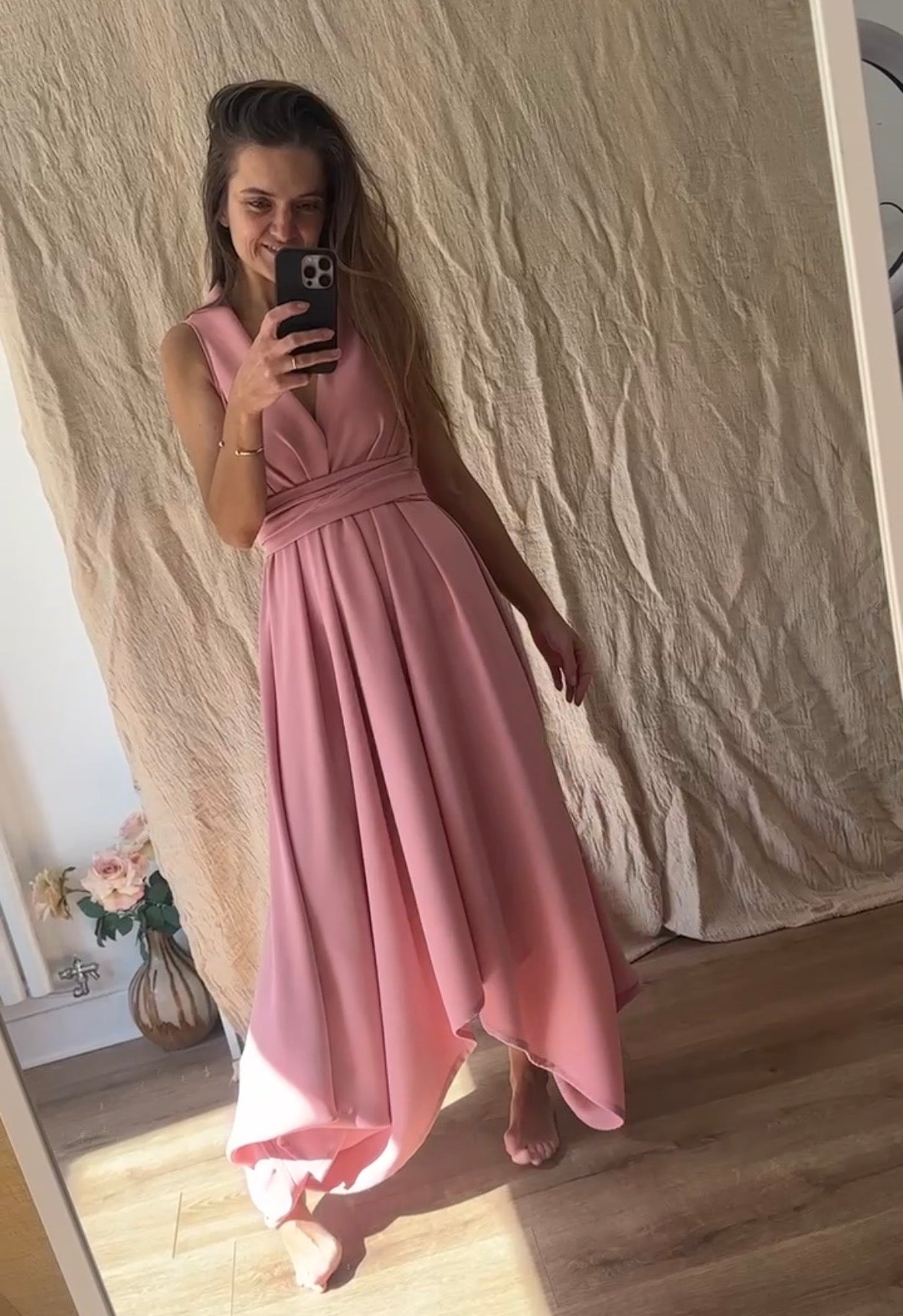 Blush Pink Darcy Dress.