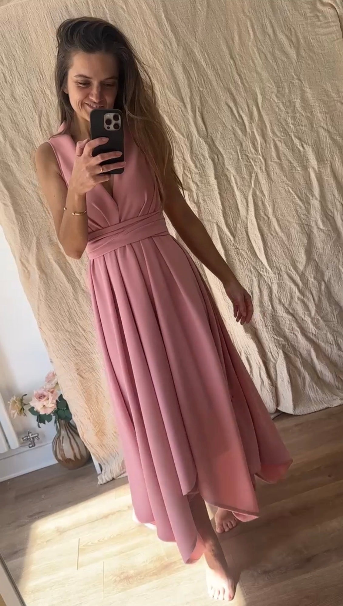 Blush Pink Darcy Dress.