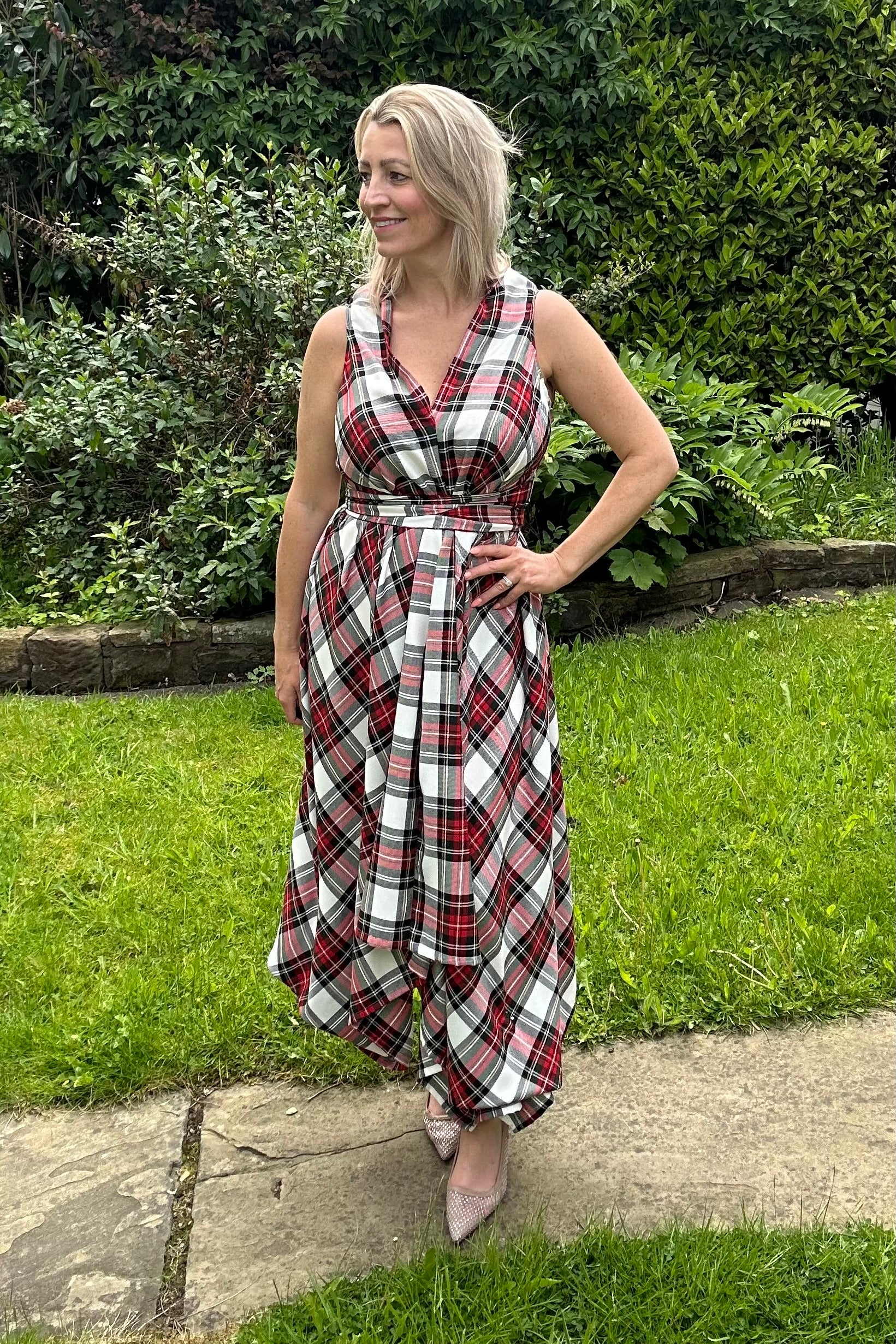 Stewart modern tartan Darcy dress