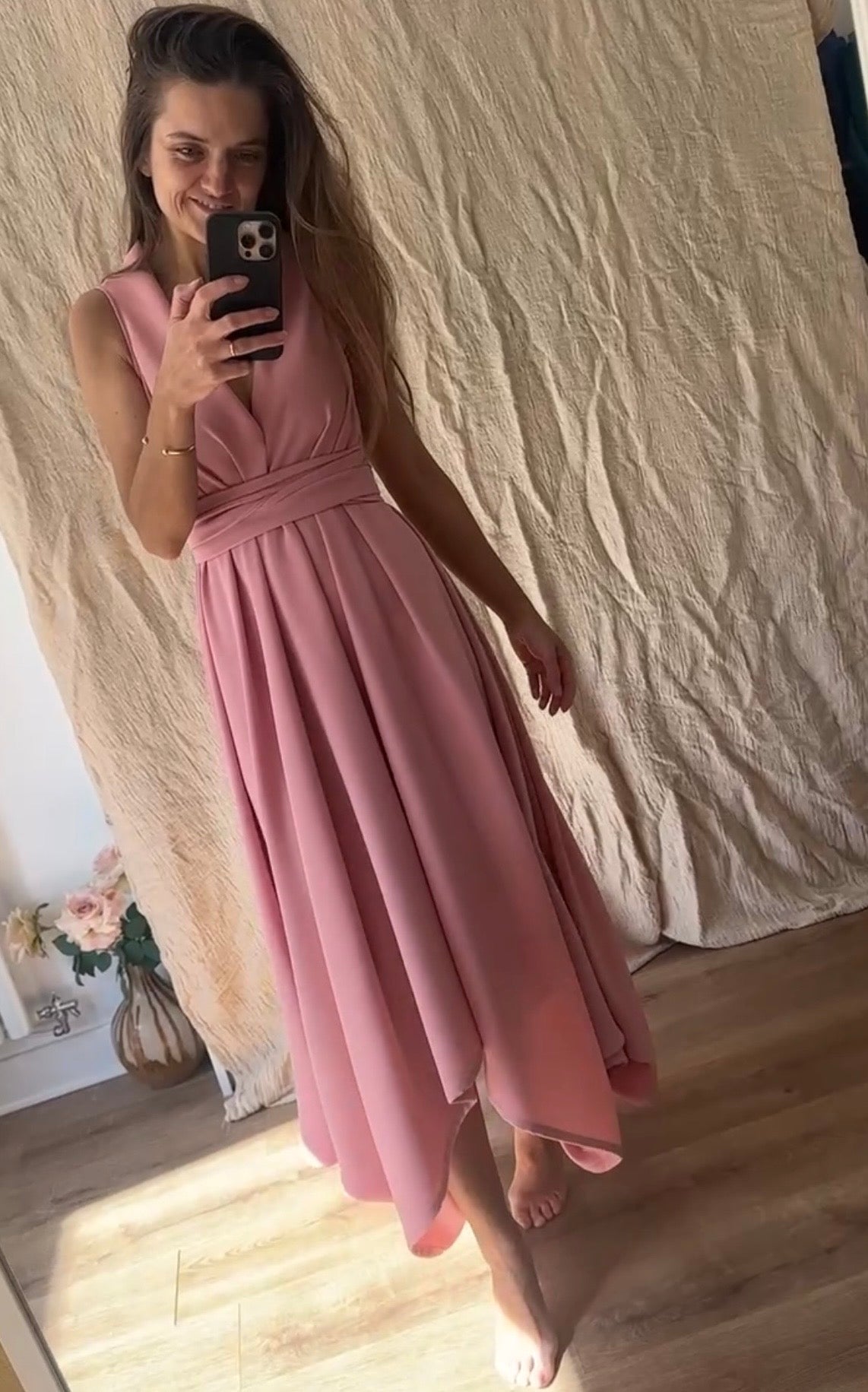 Blush Pink Darcy Dress.
