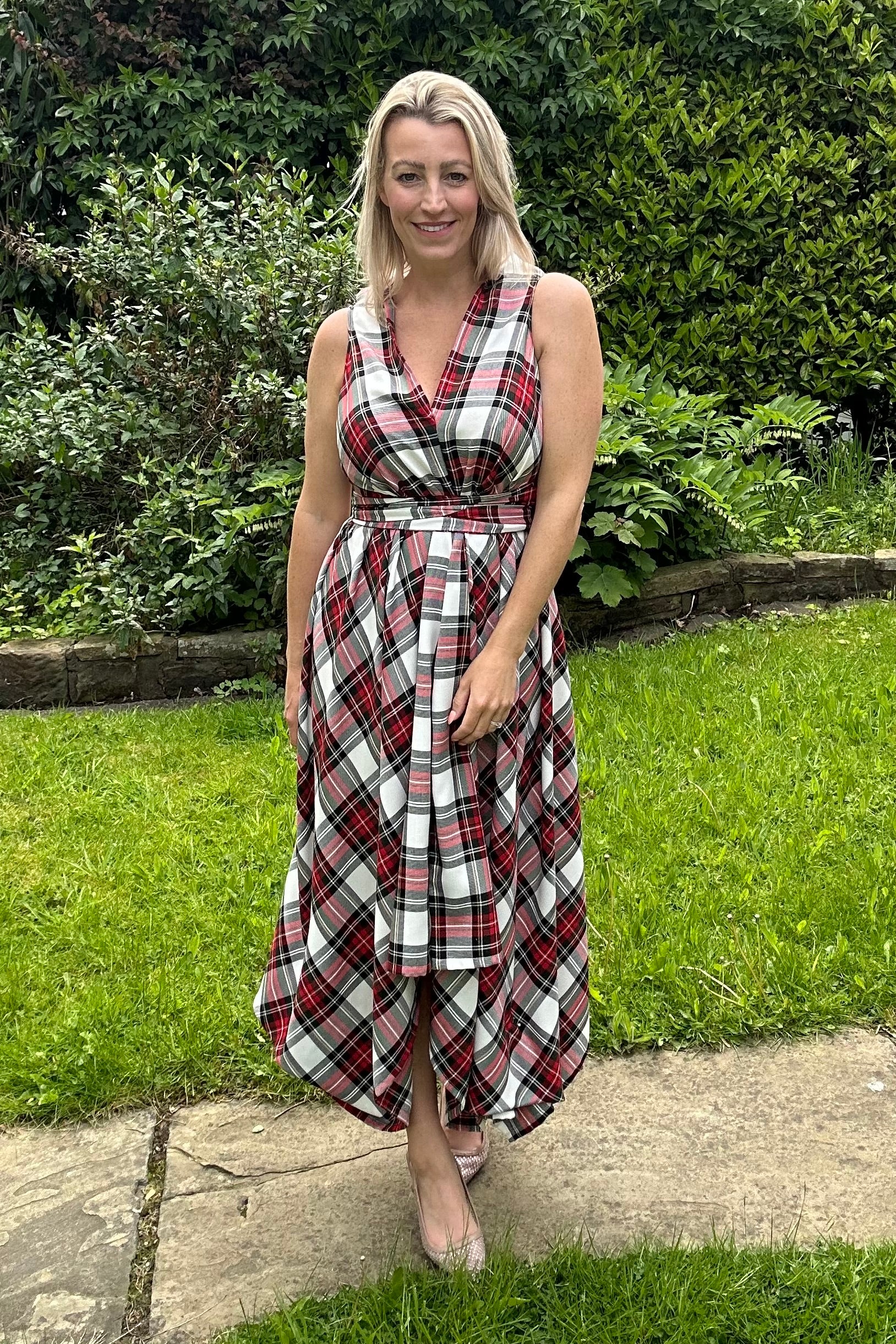 Stewart modern tartan Darcy dress