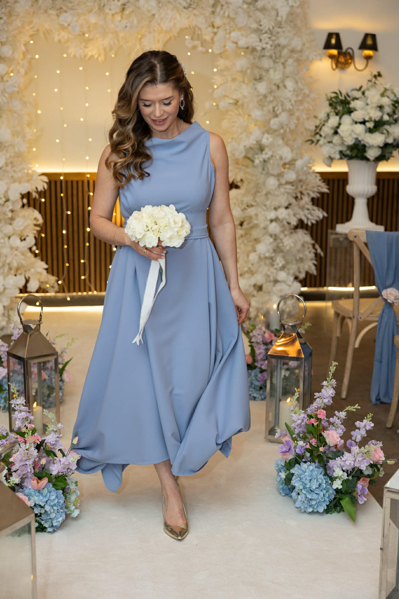 Dusty Blue Darcy Dress