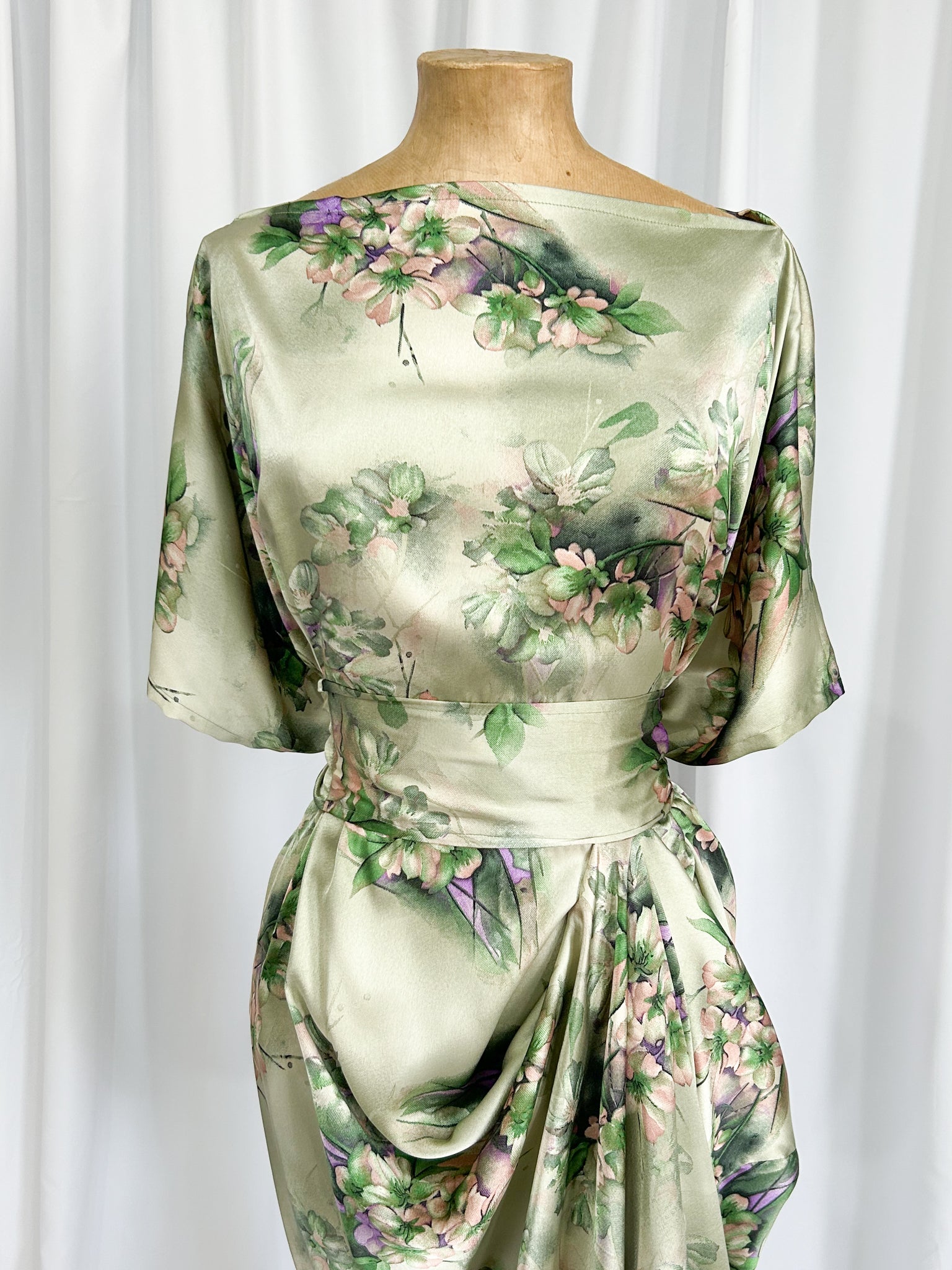 Sage Green Olivia Floral Riva Dress