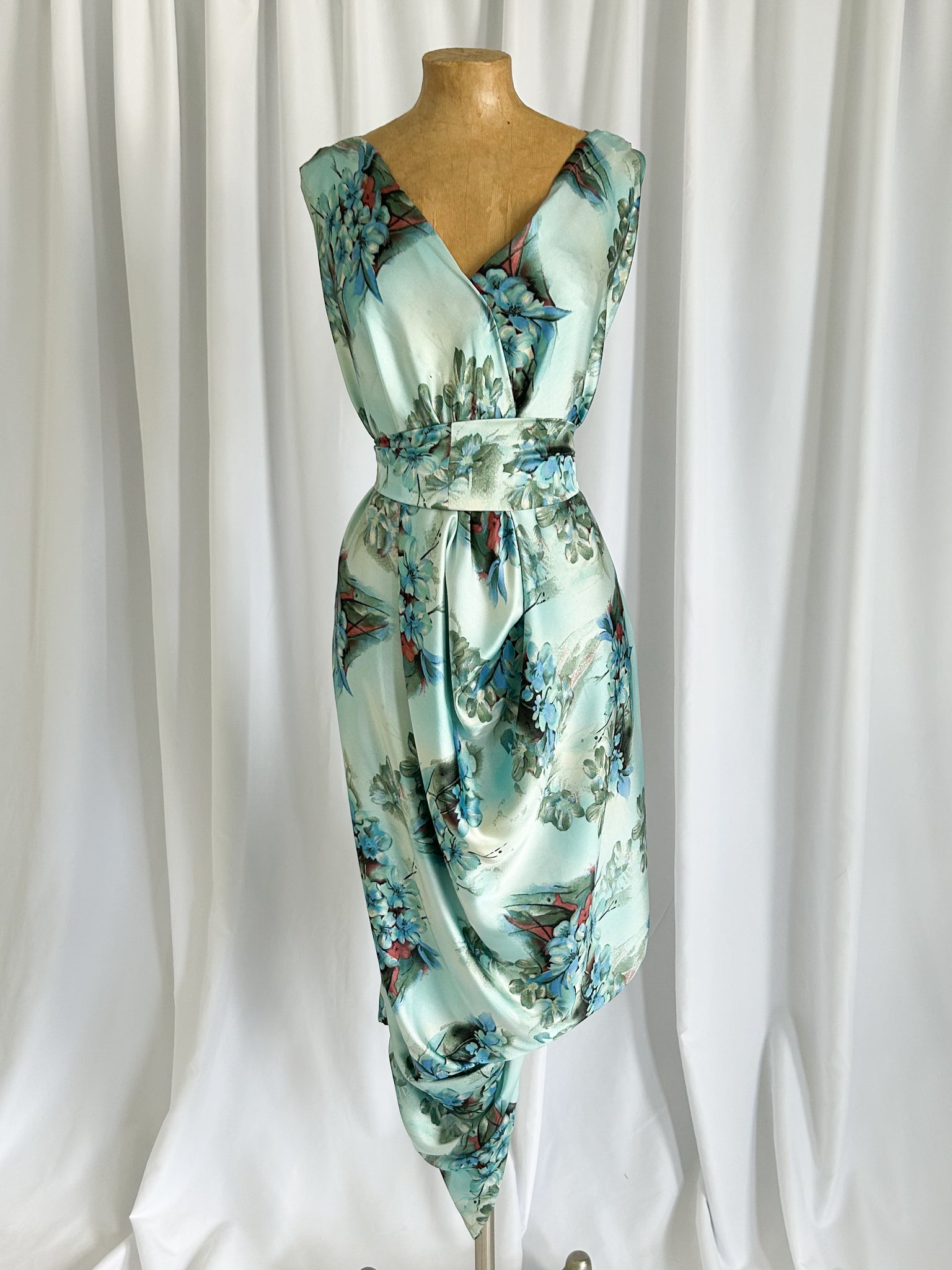 Blue Olivia Floral Poppy Dress