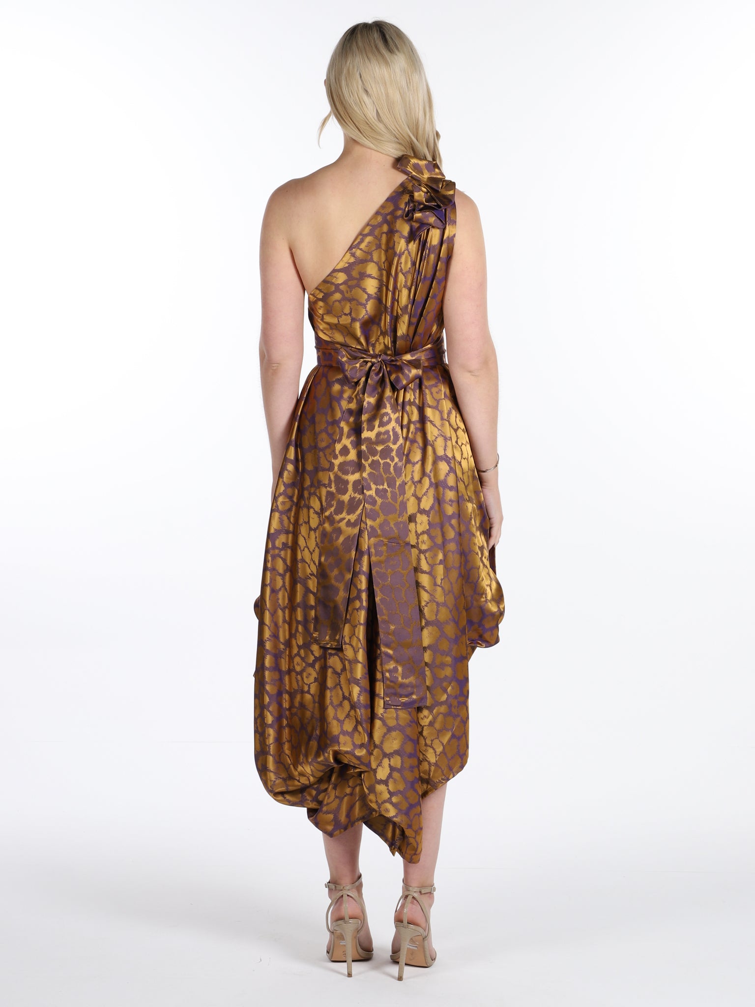 Gold Leopard Print Jessie Dress
