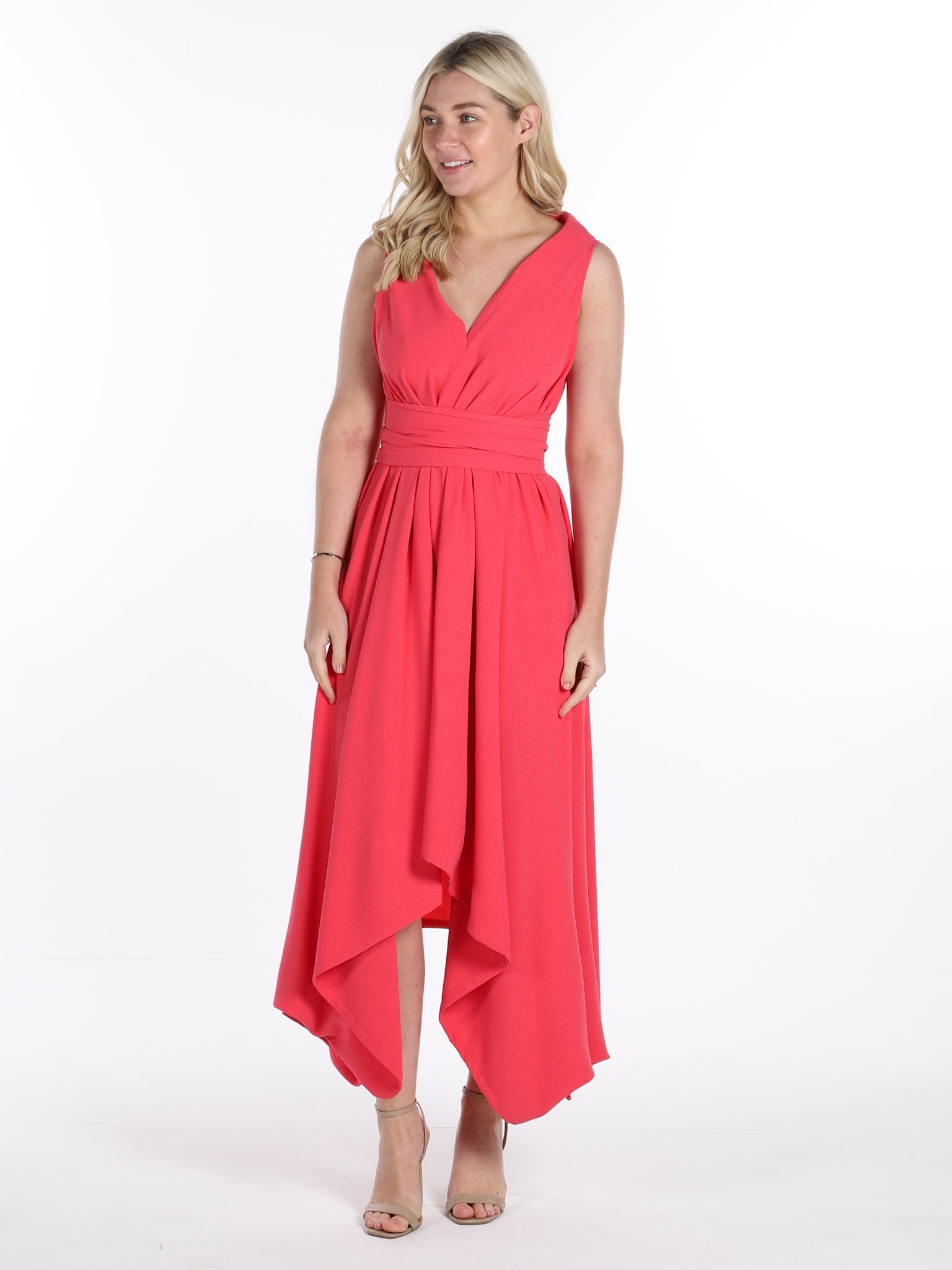 Geranium Pink Darcy Dress