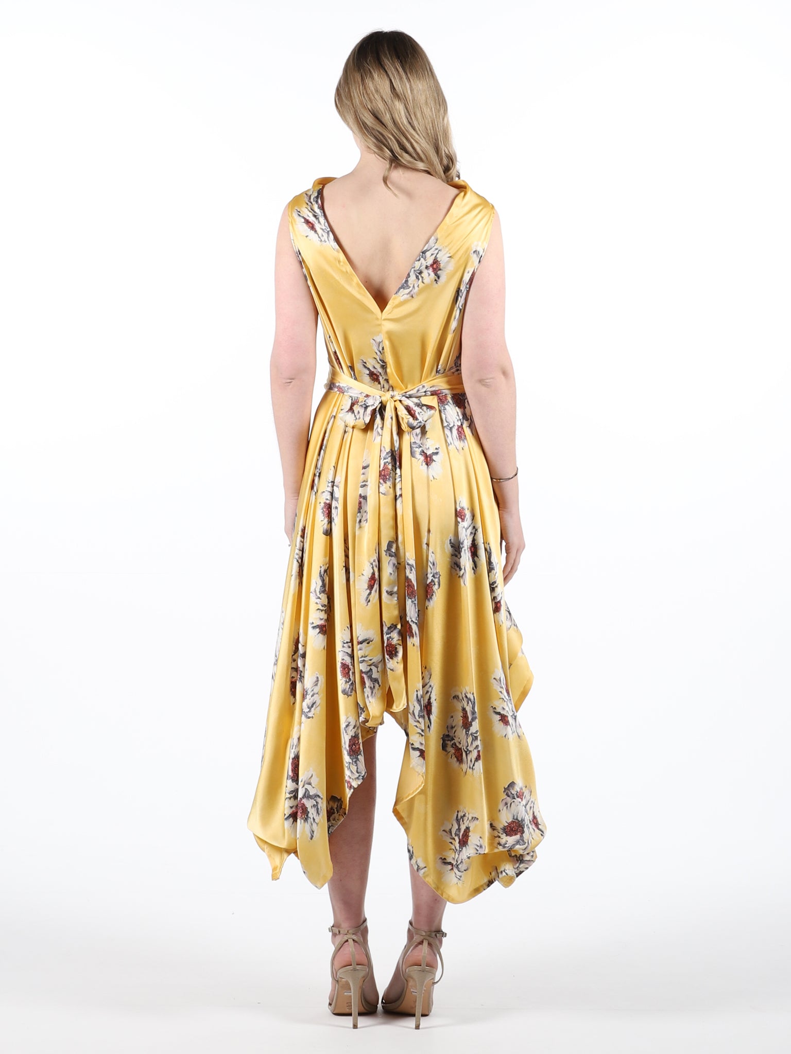 Yellow Sincerity Floral Wendy Dress