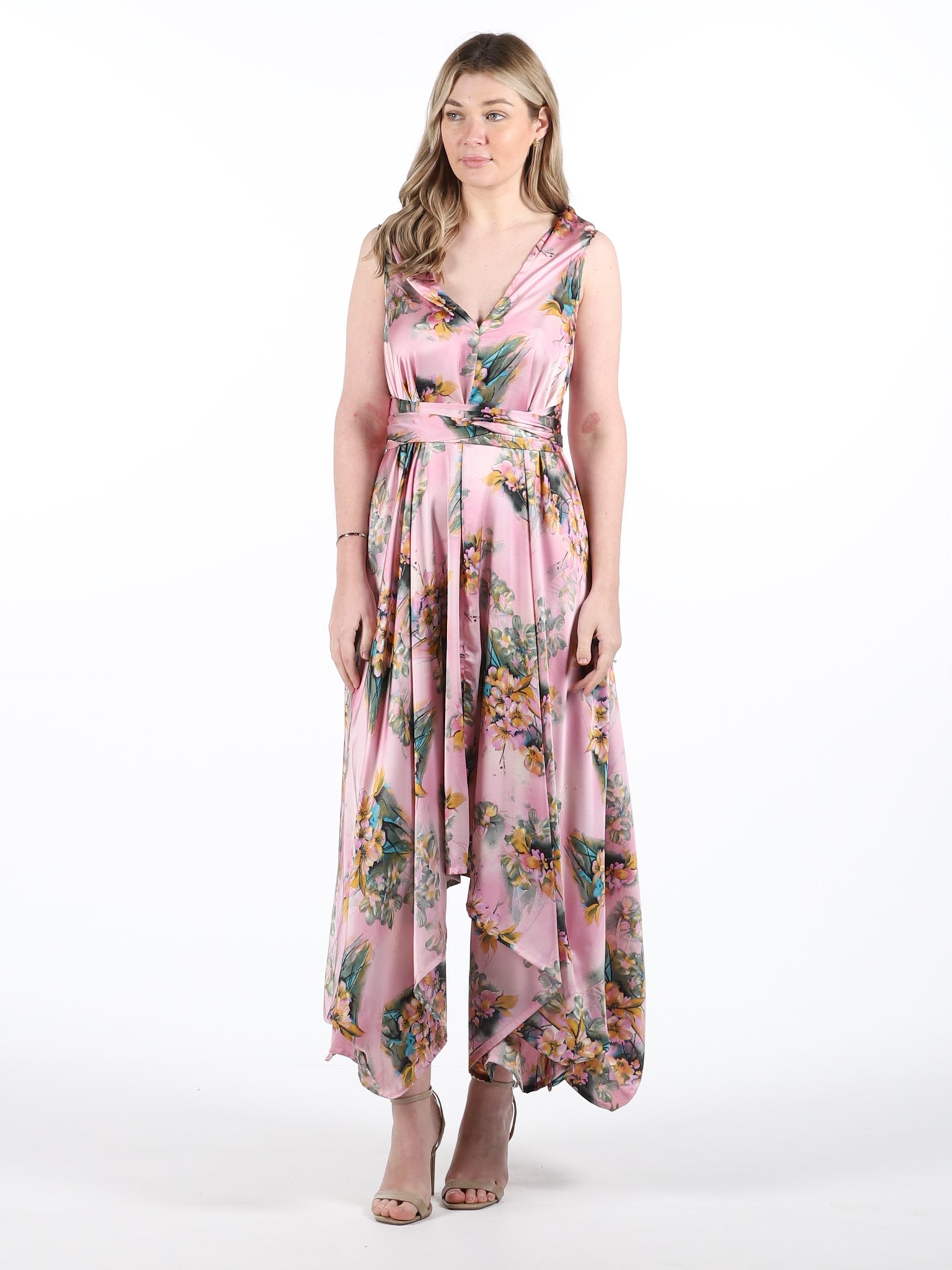 Pink Olivia Floral Darcy Dress