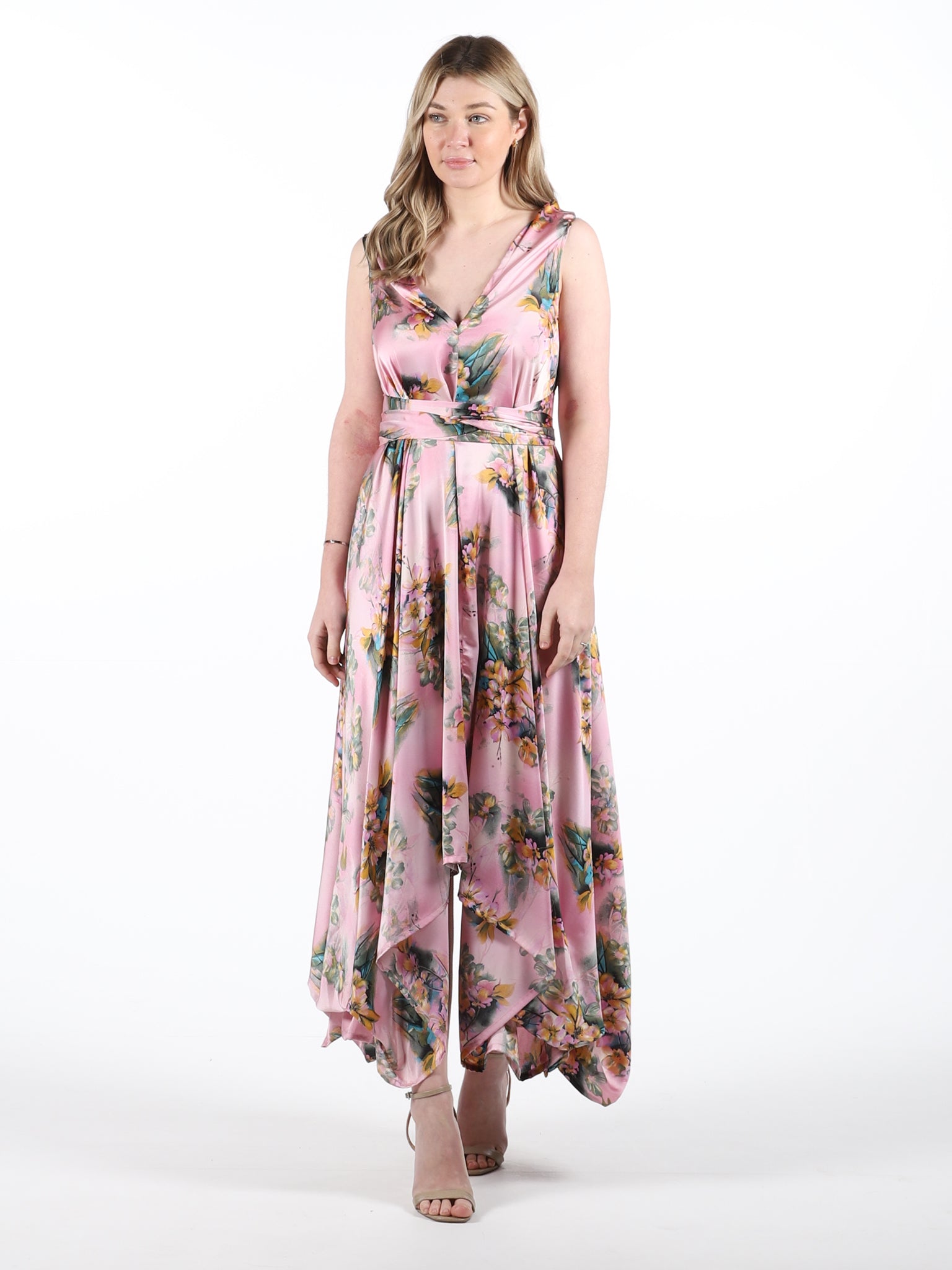 Pink Olivia Floral Darcy Dress