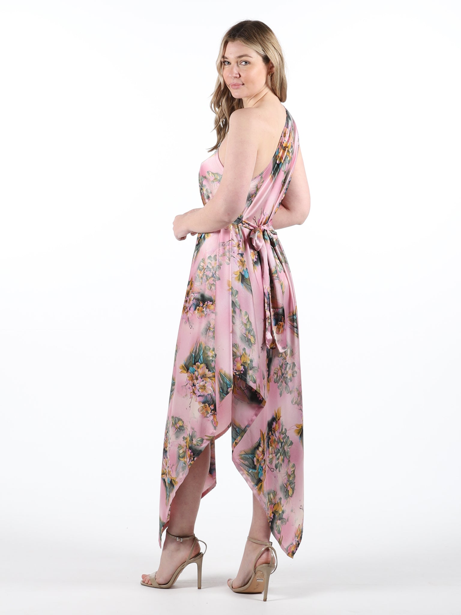 Pink Olivia Floral Belle Dress