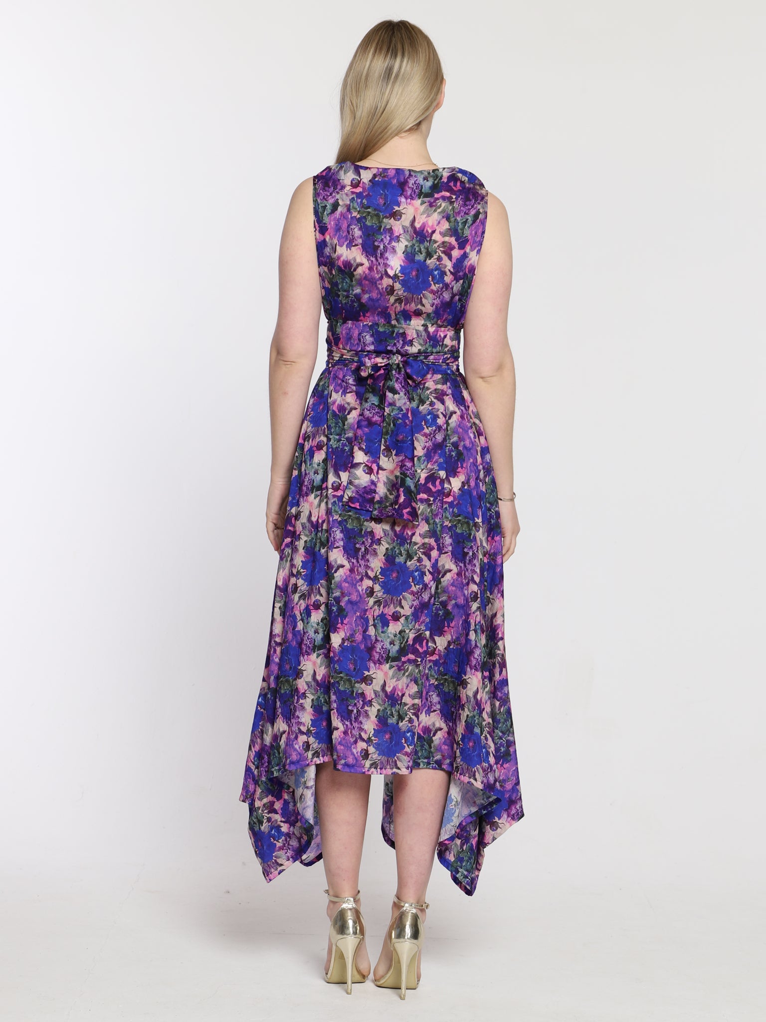 Violet Floral Darcy Dress