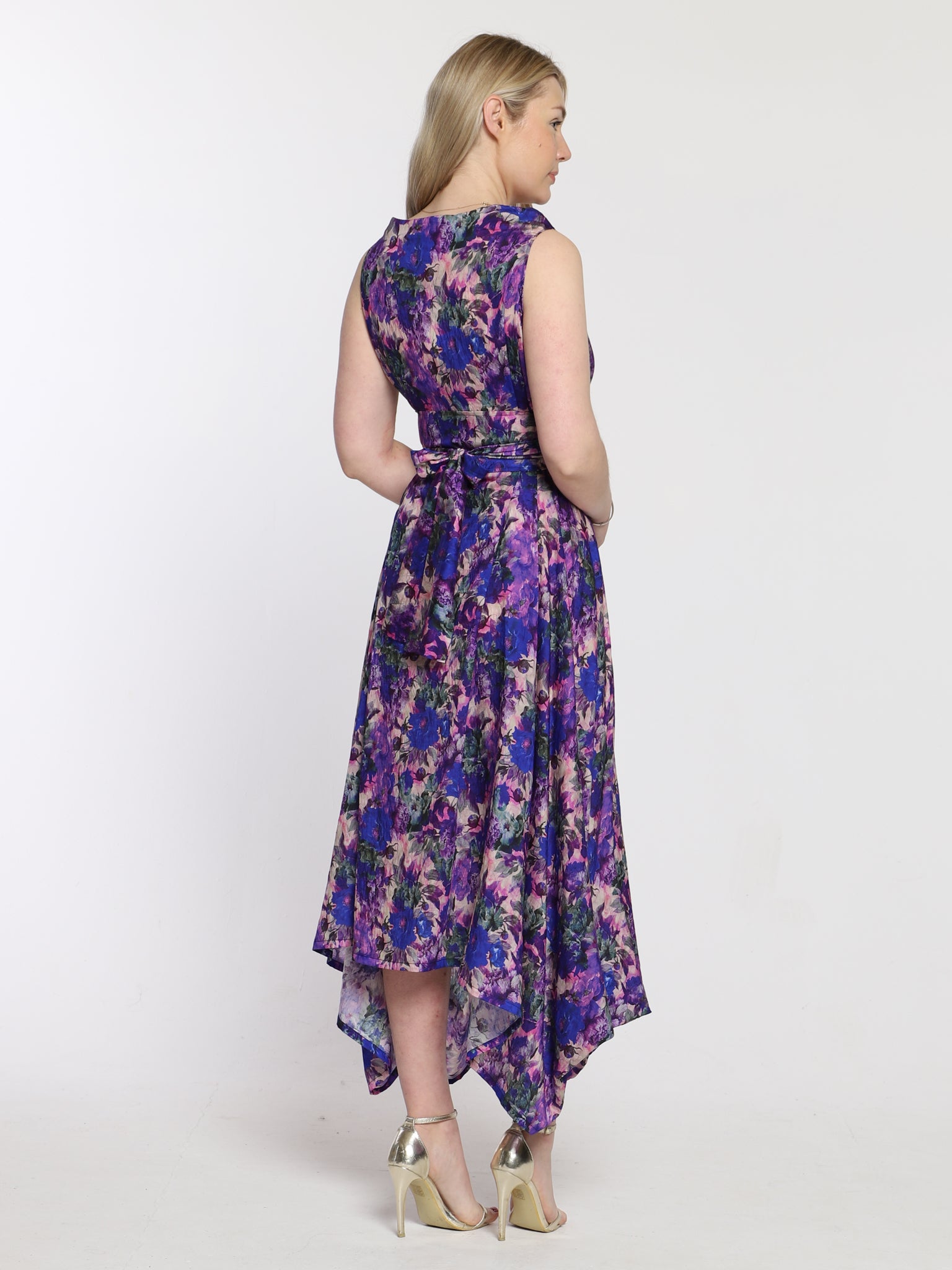 Violet Floral Darcy Dress