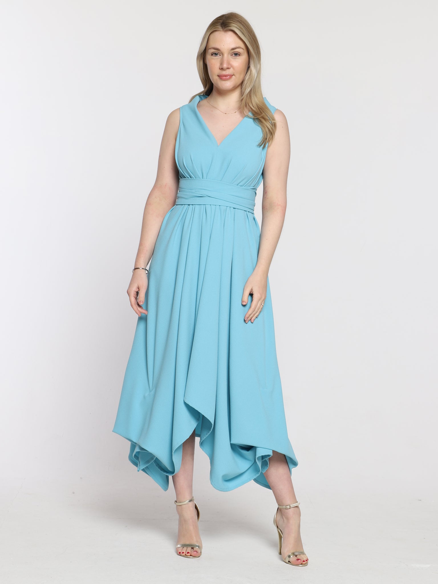 Duck Egg Darcy Dress