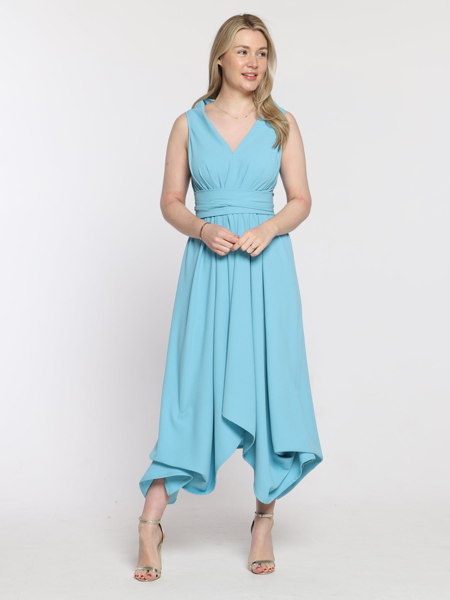 Duck Egg Darcy Dress