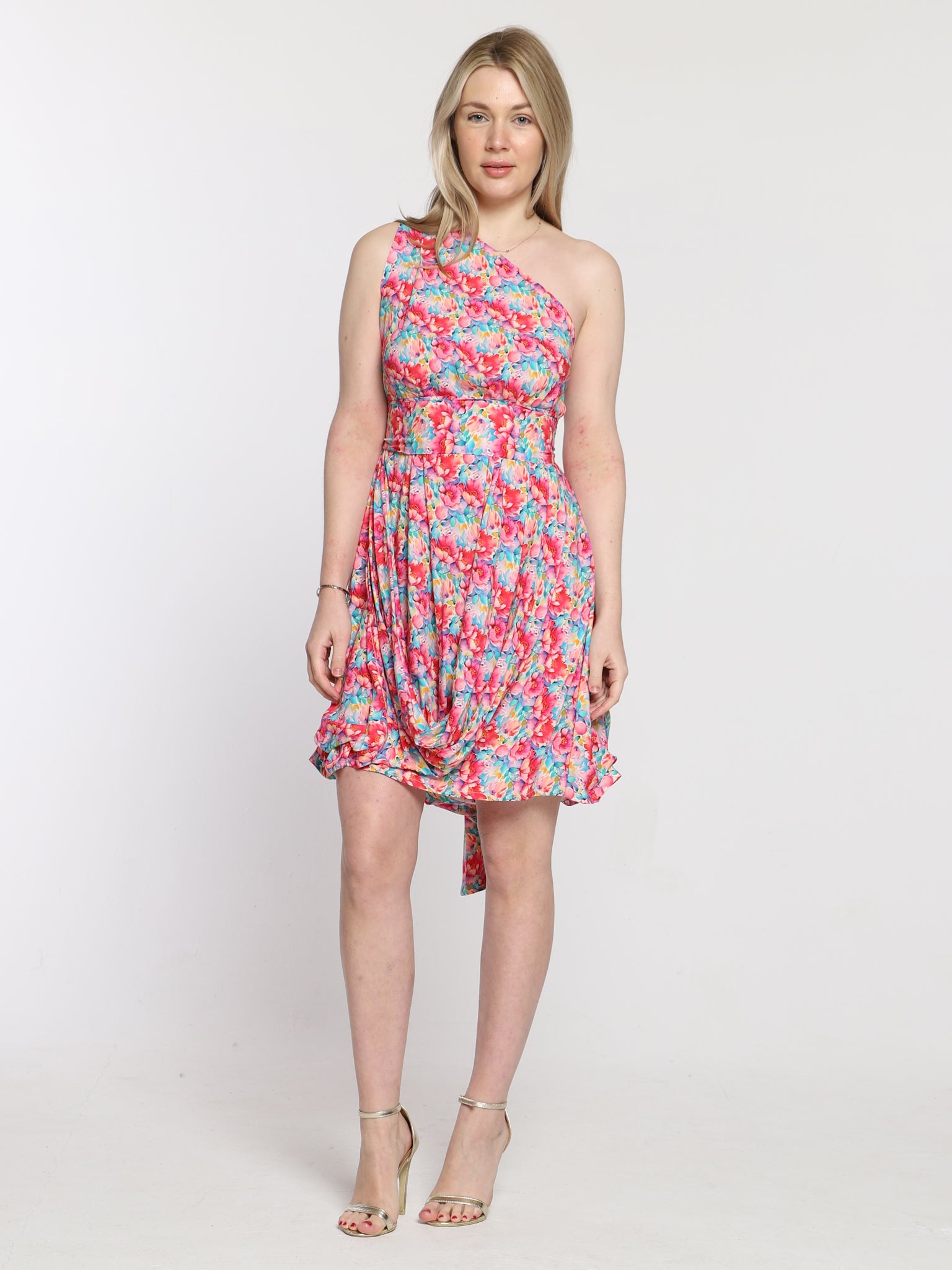 Watercolour Blossom Jessie Mini Dress