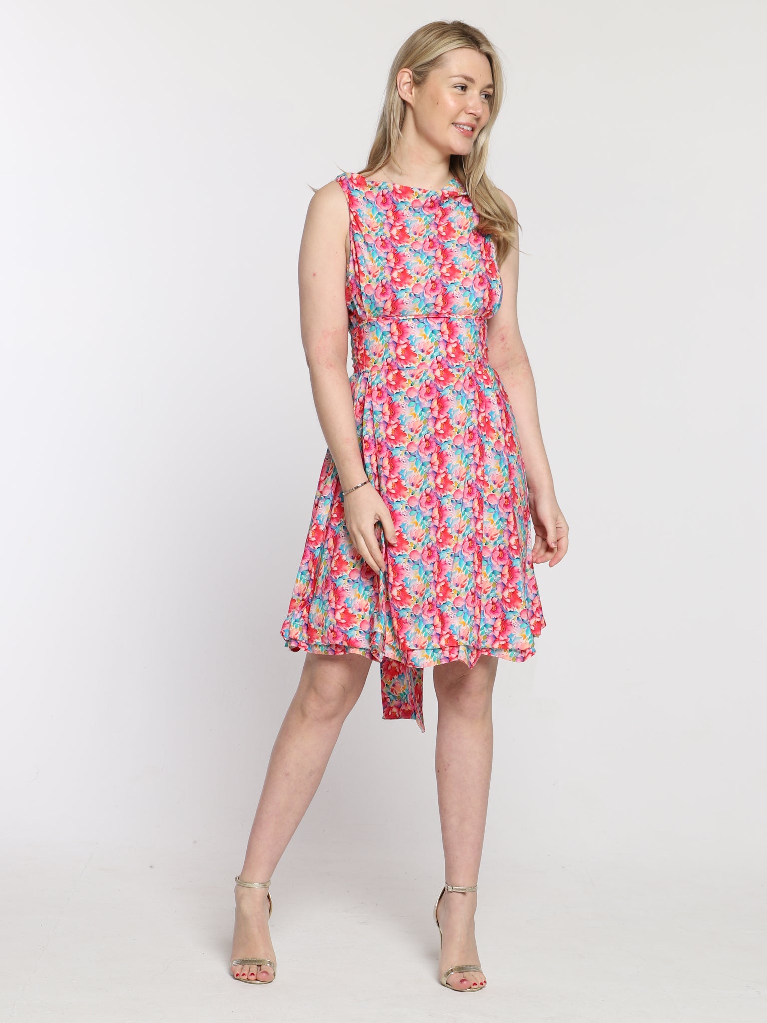 Watercolour Blossom Mia Dress