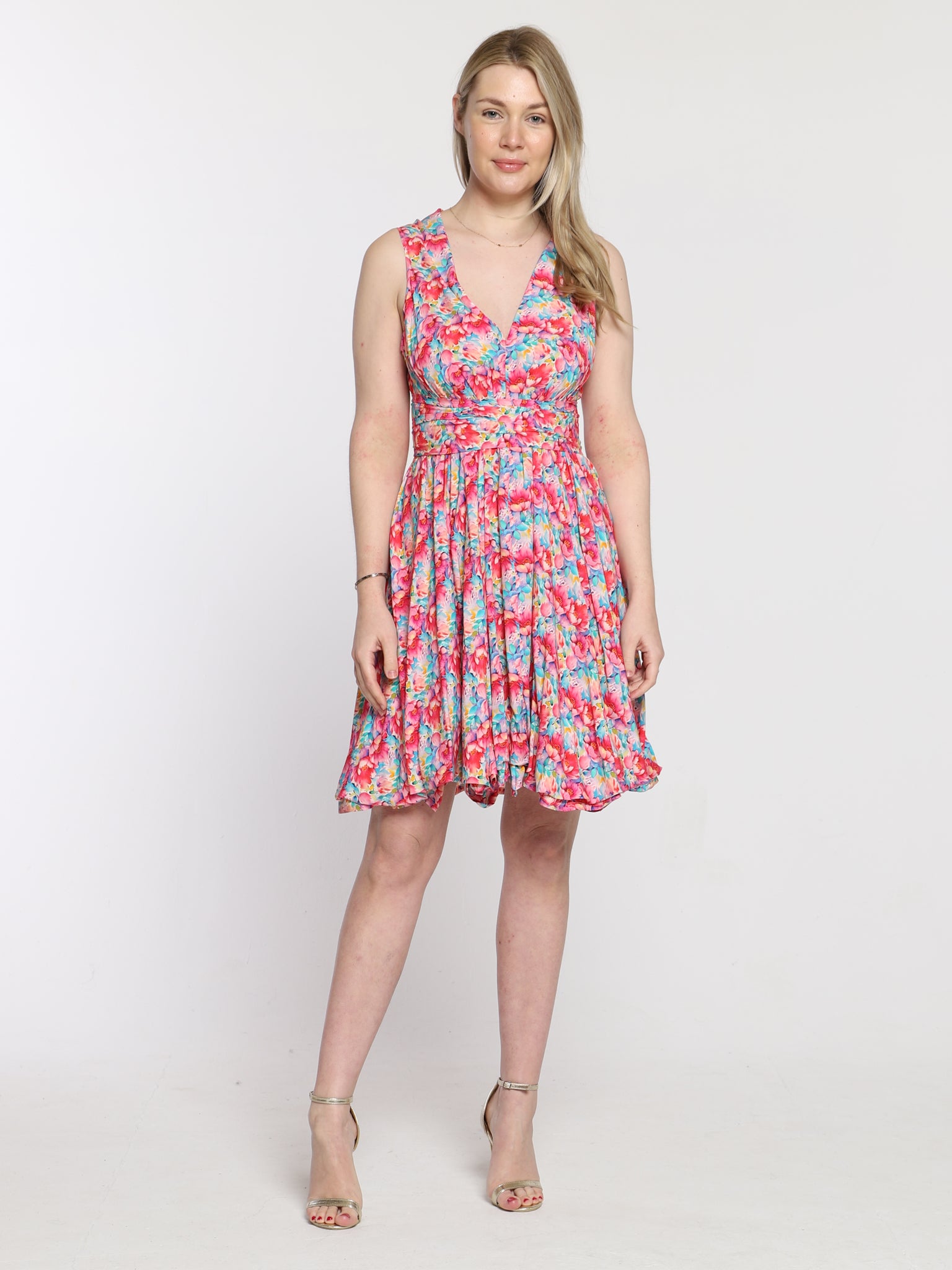 Watercolour Blossom May Dress