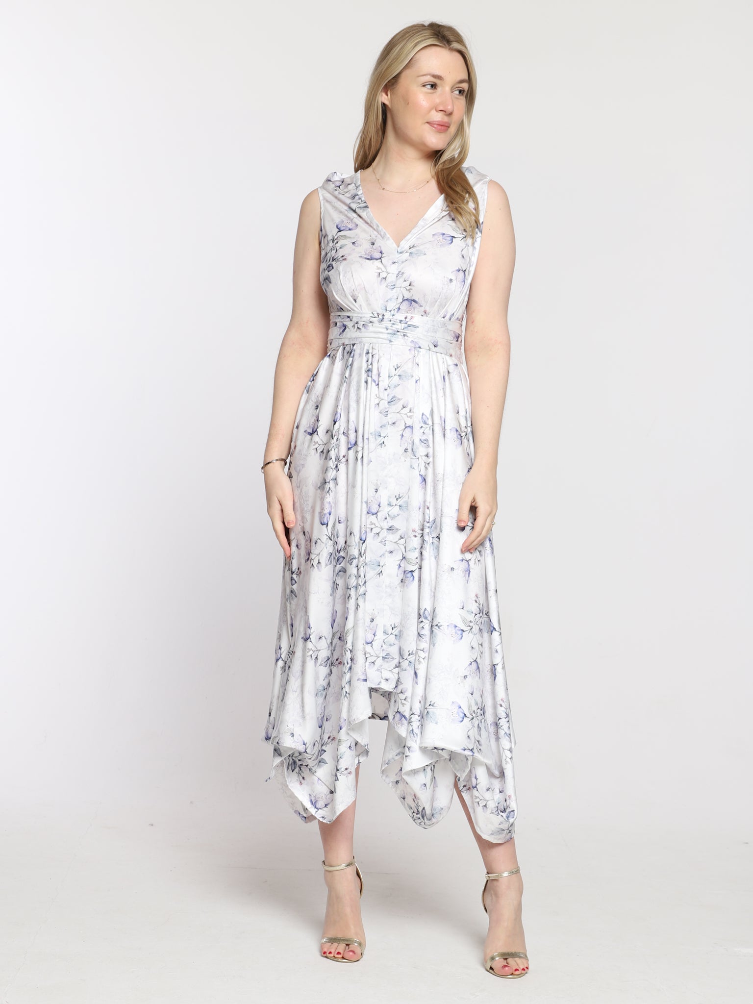 Blue Wildflower Darcy Dress