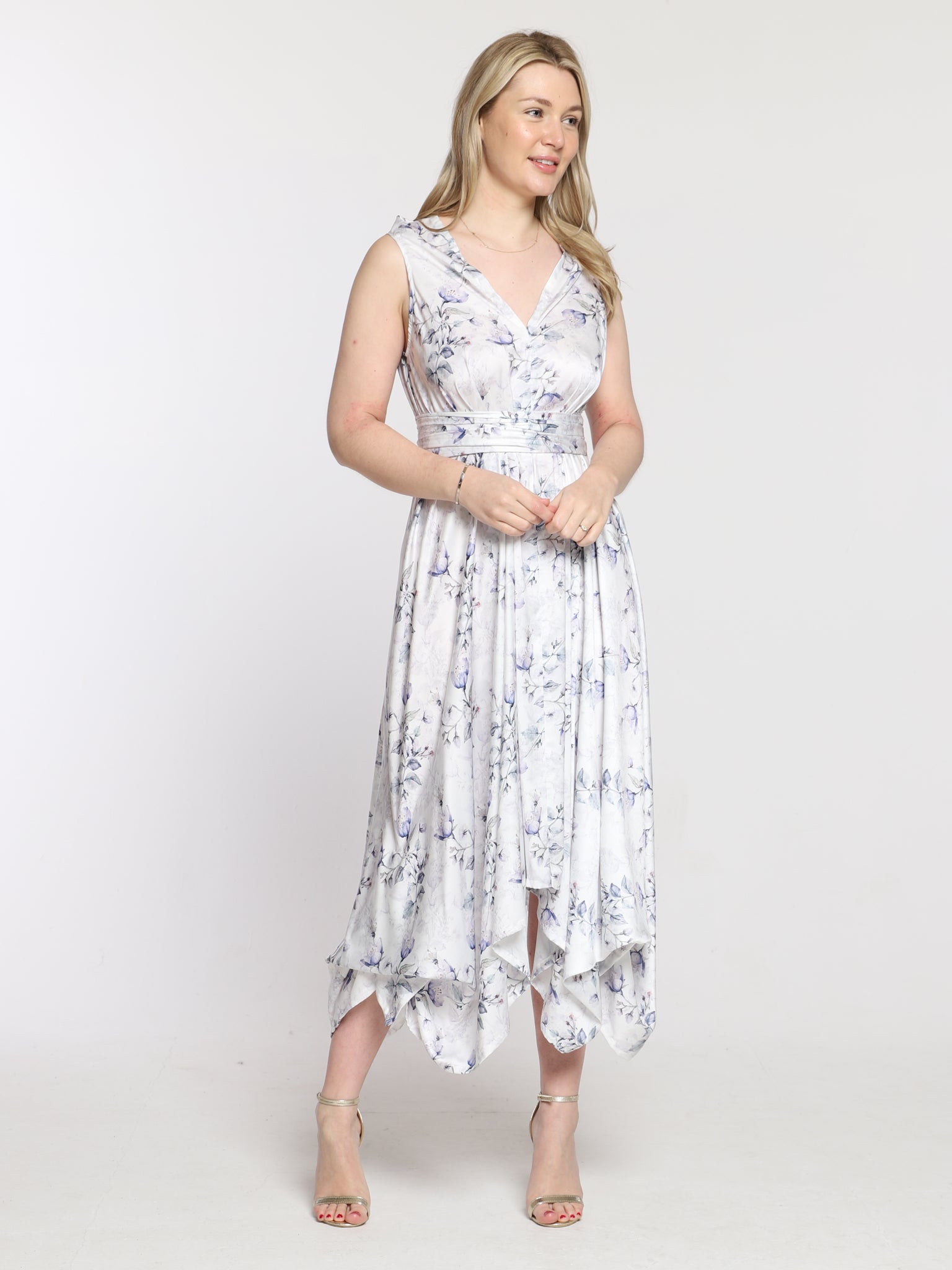Blue Wildflower Darcy Dress