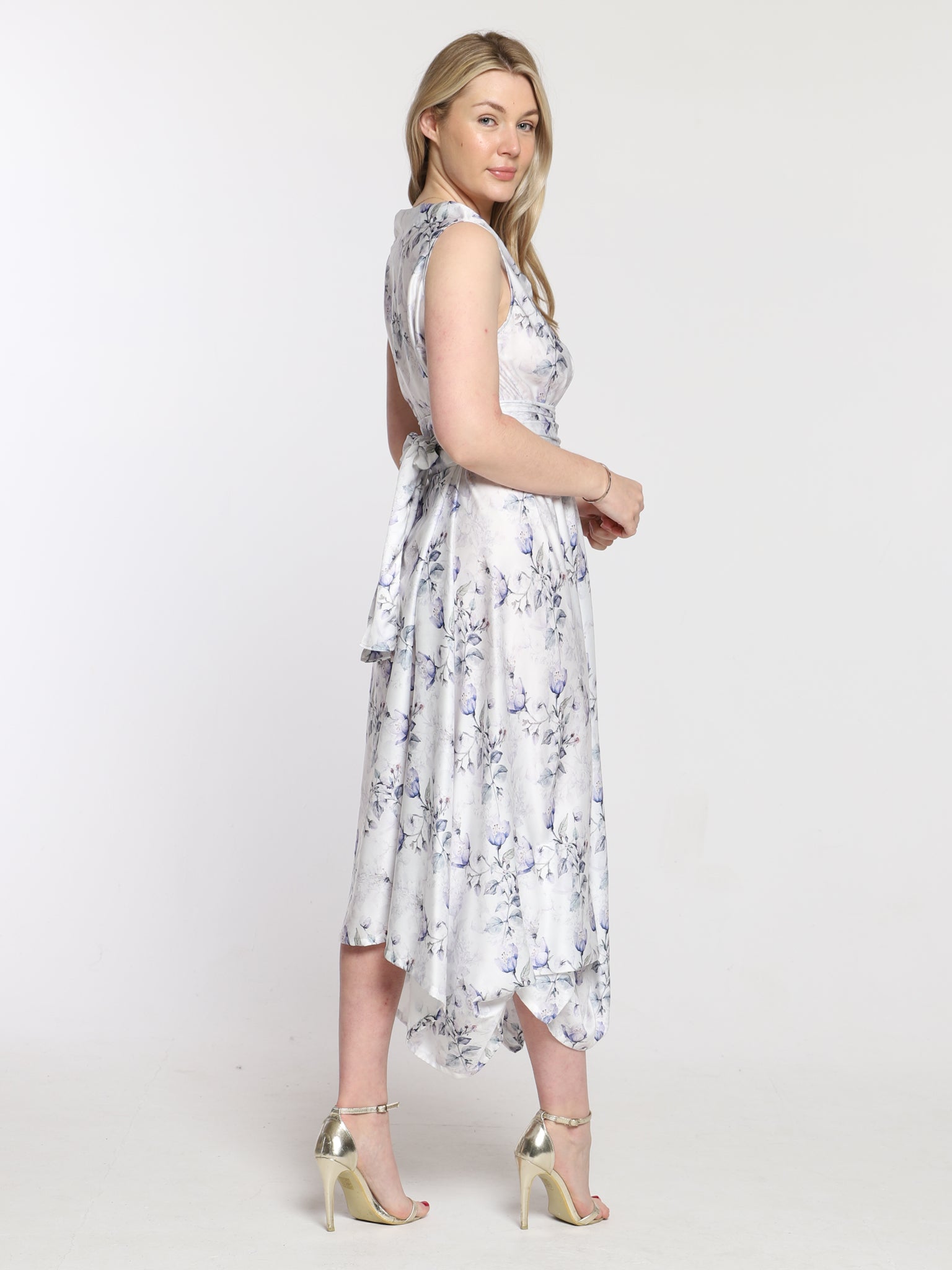 Blue Wildflower Darcy Dress