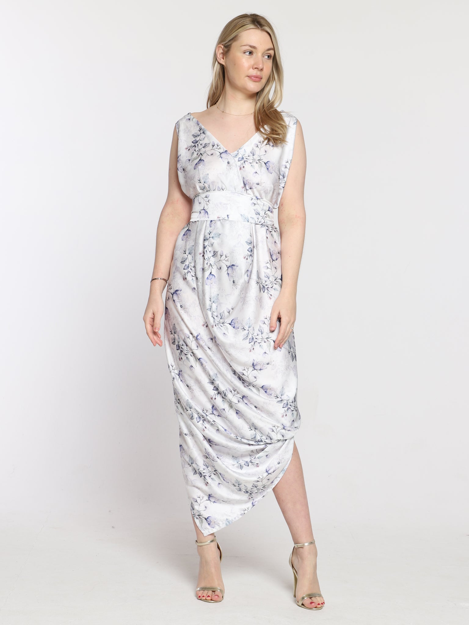 Blue Wildflower Poppy Dress