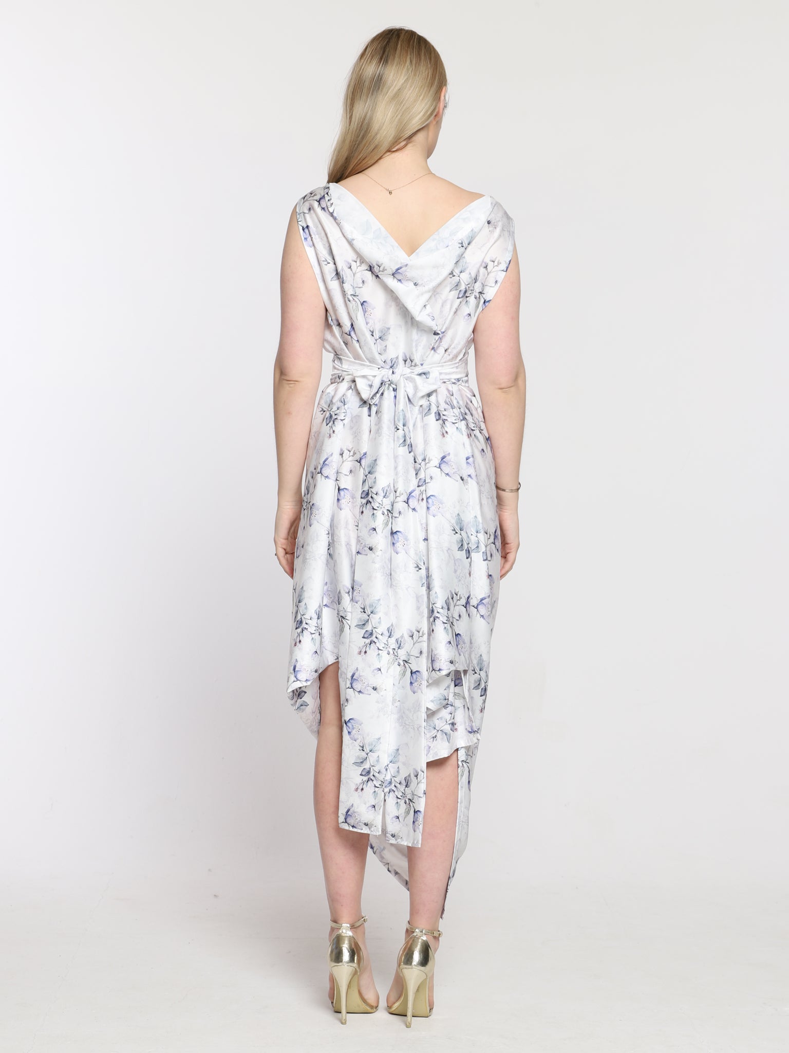 Blue Wildflower Poppy Dress