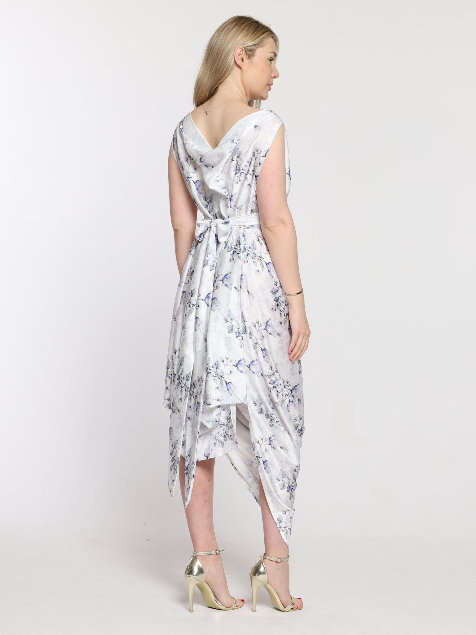 Blue Wildflower Poppy Dress