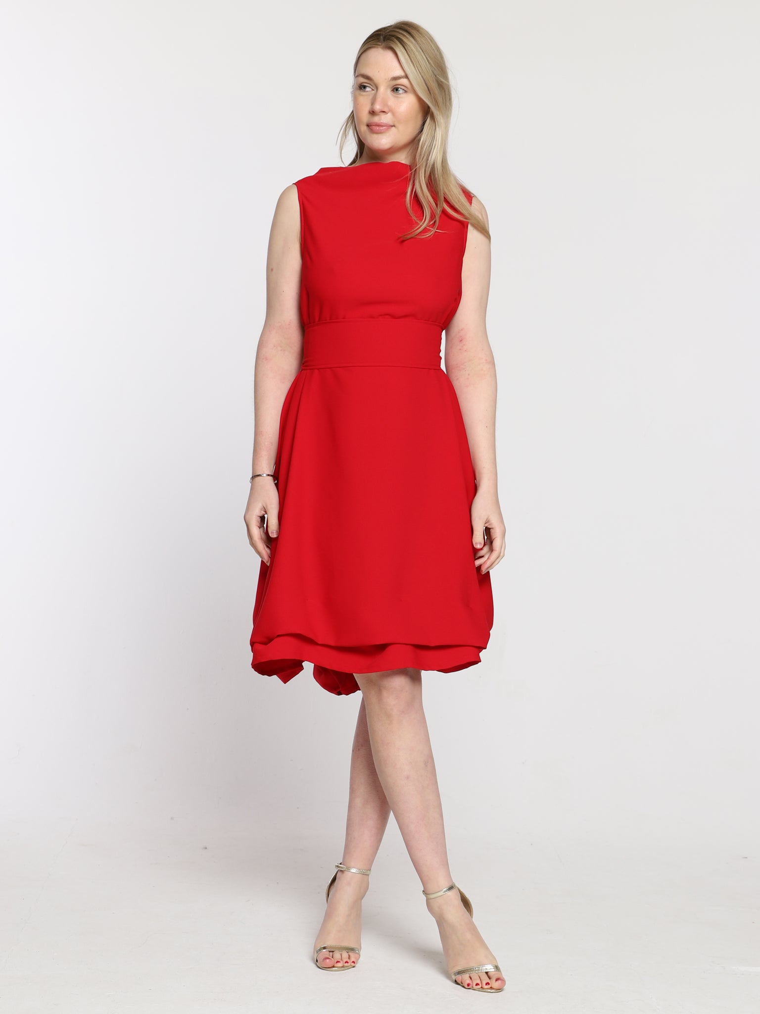 Bright Red Mia Dress