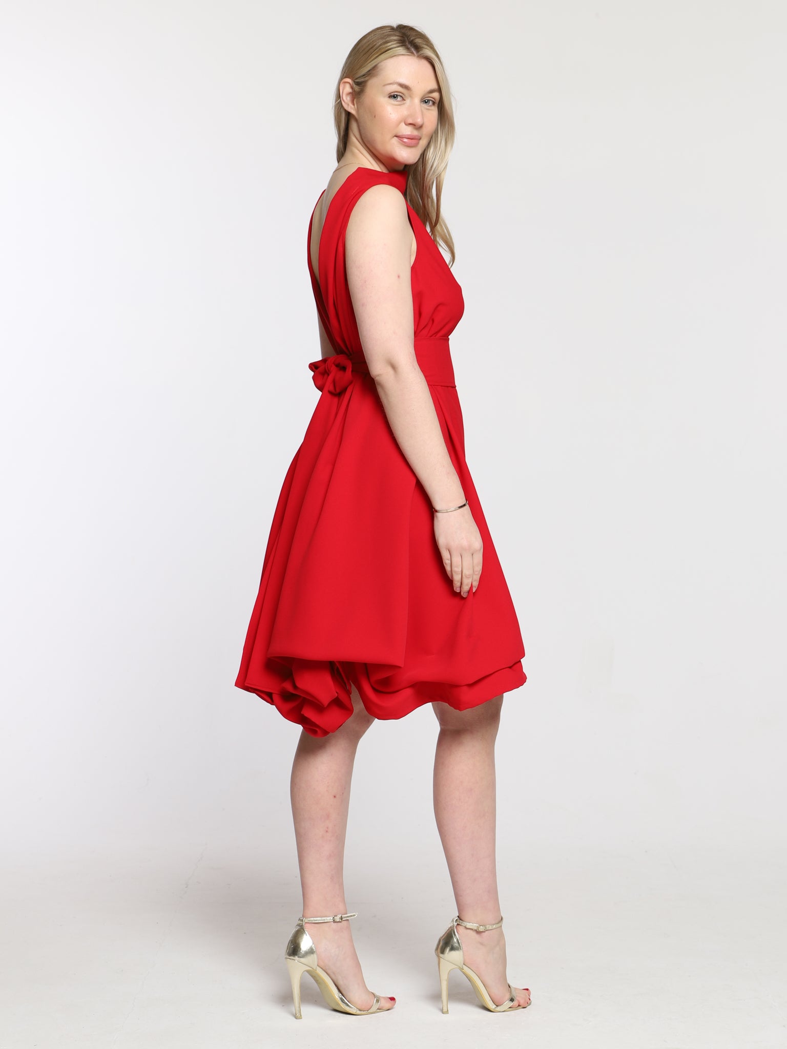 Bright Red Mia Dress