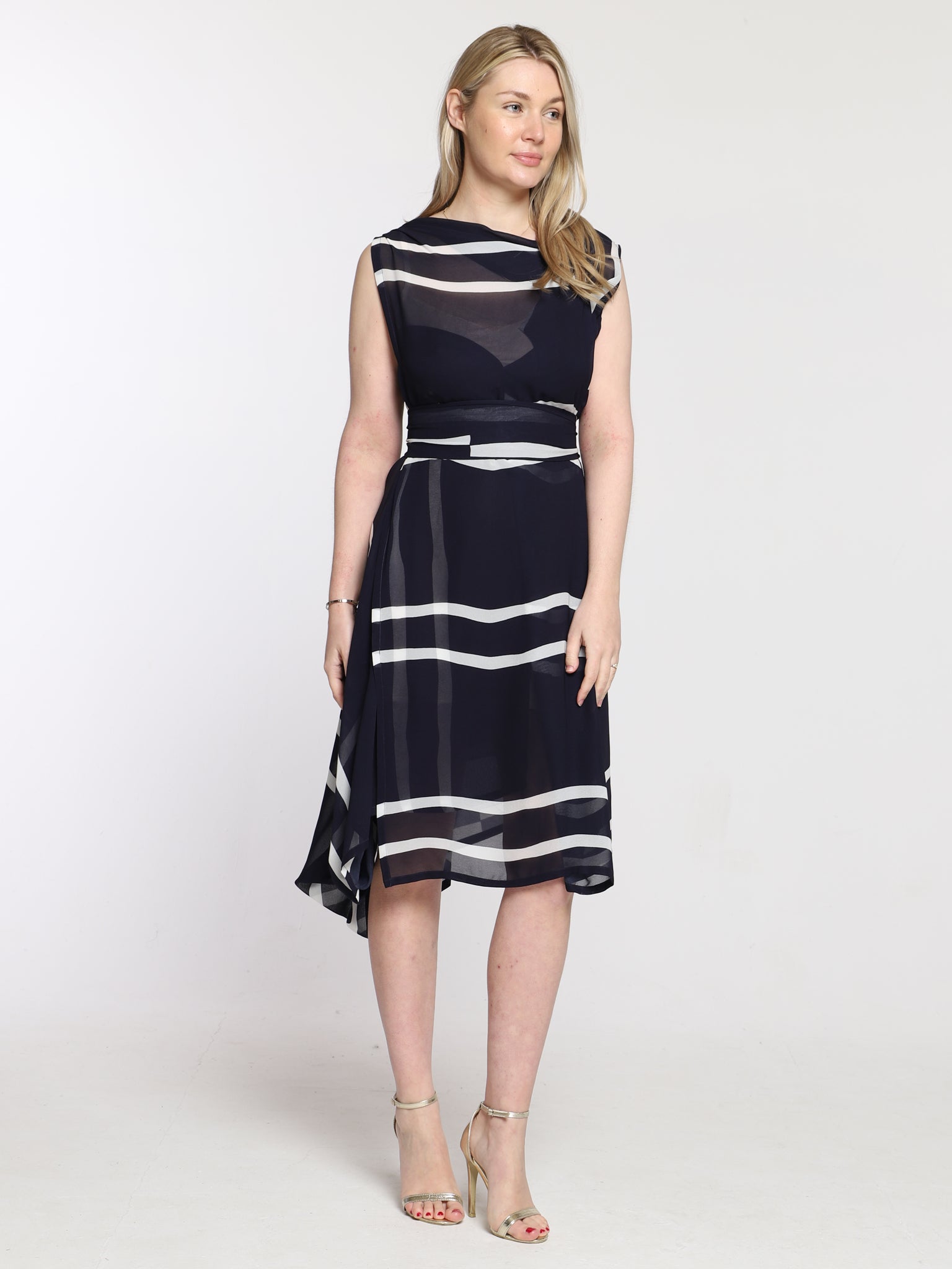Navy Stripe Lexi Dress