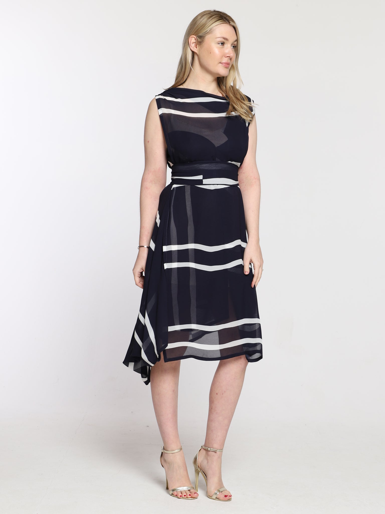 Navy Stripe Lexi Dress