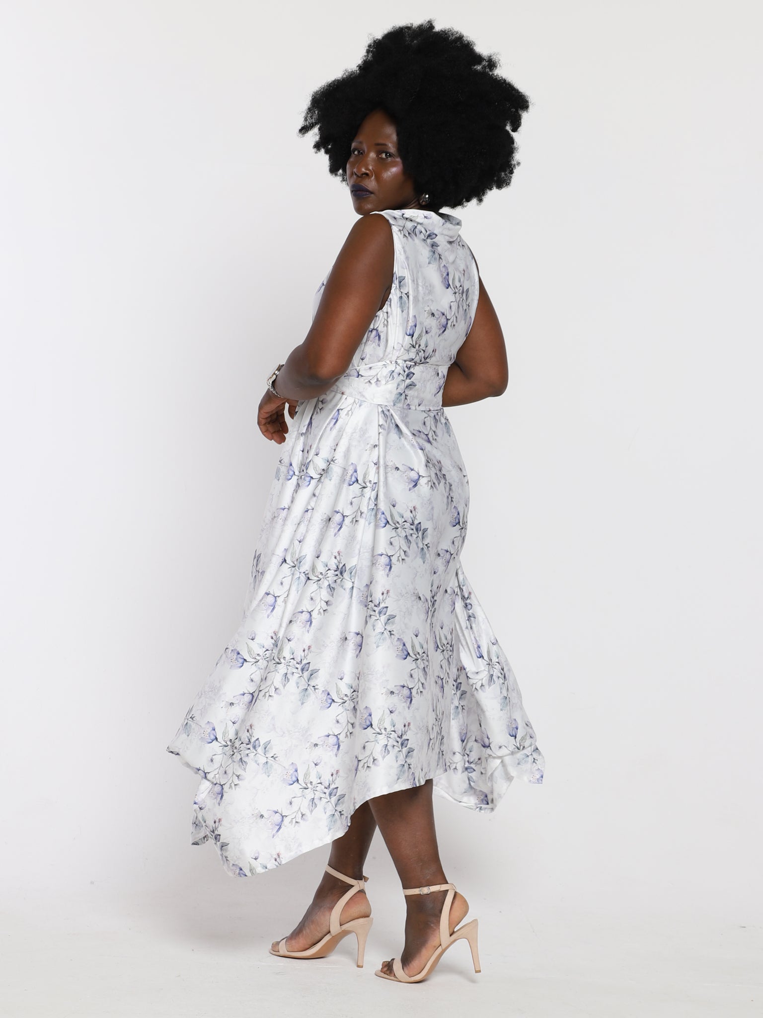 Blue Wildflower Darcy Dress