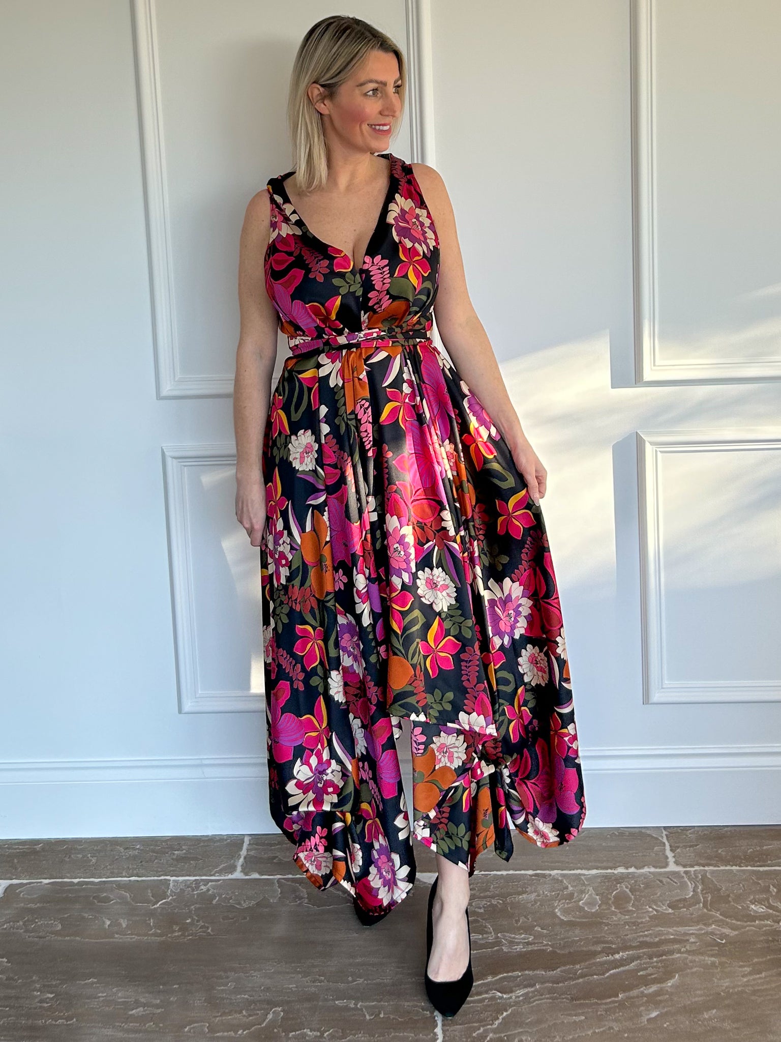 Isabella Floral Darcy Dress