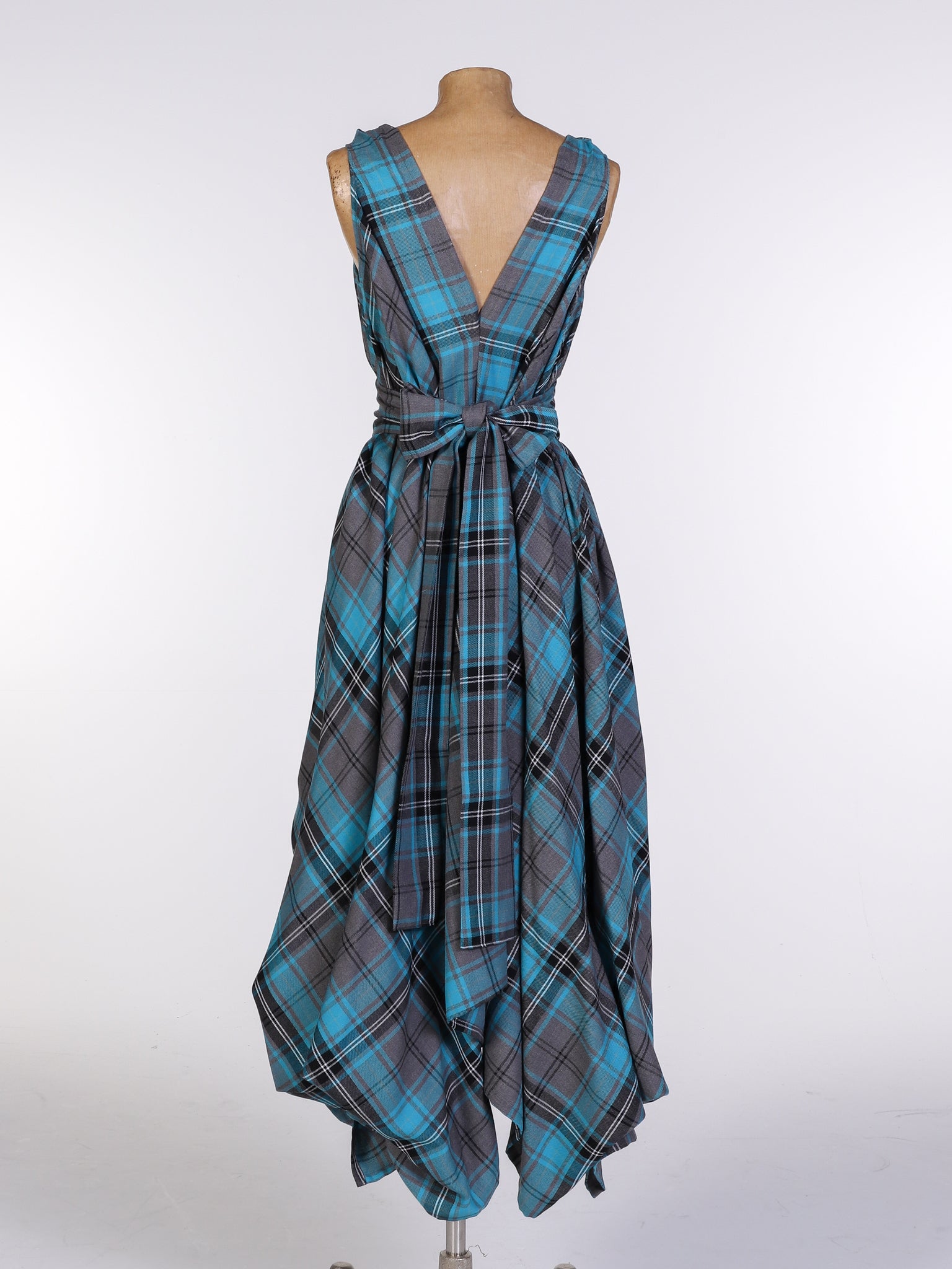 Turquoise Tartan Wendy Dress