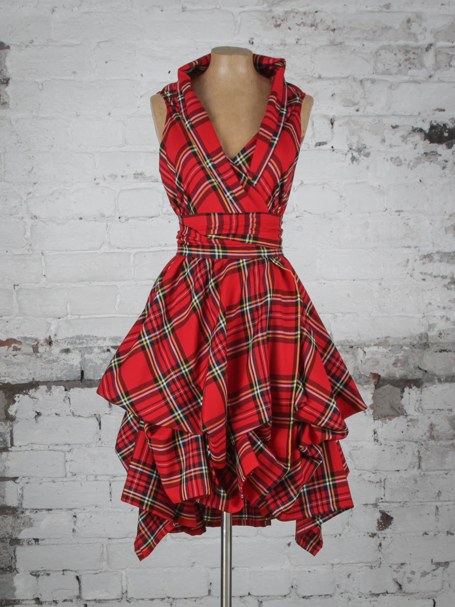 Royal Stewart Tartan Trench Dress