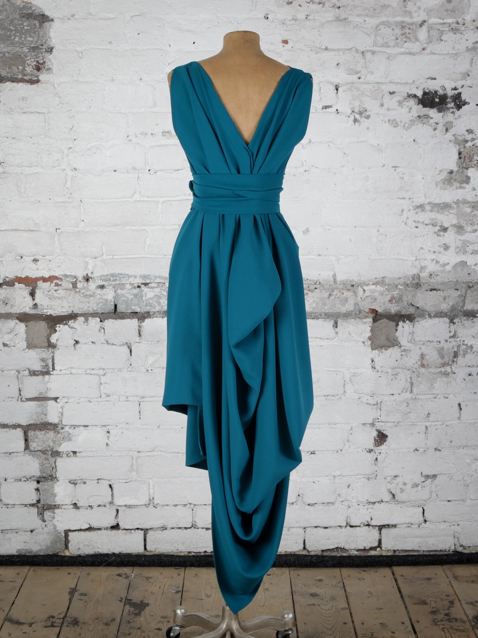 Teal Poppy Dress