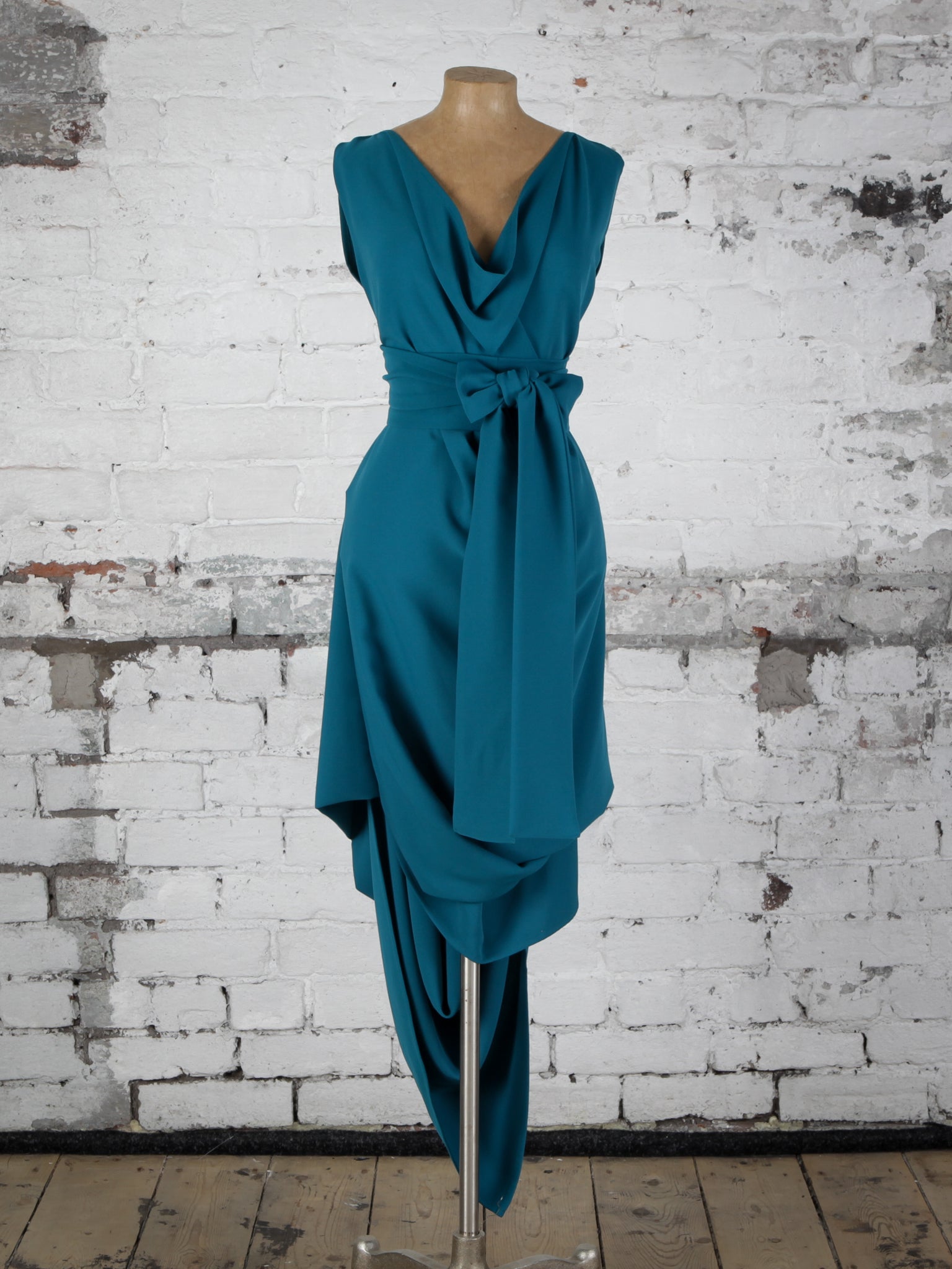 Teal Poppy Dress