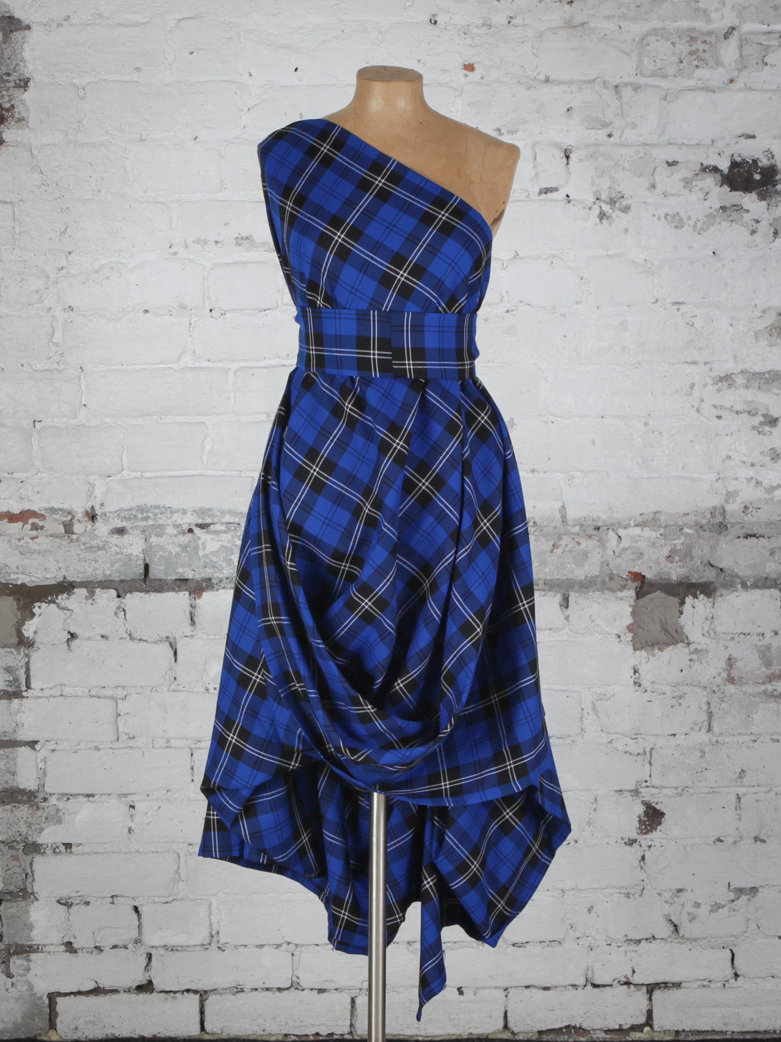 Royal Blue Tartan Jessie Dress