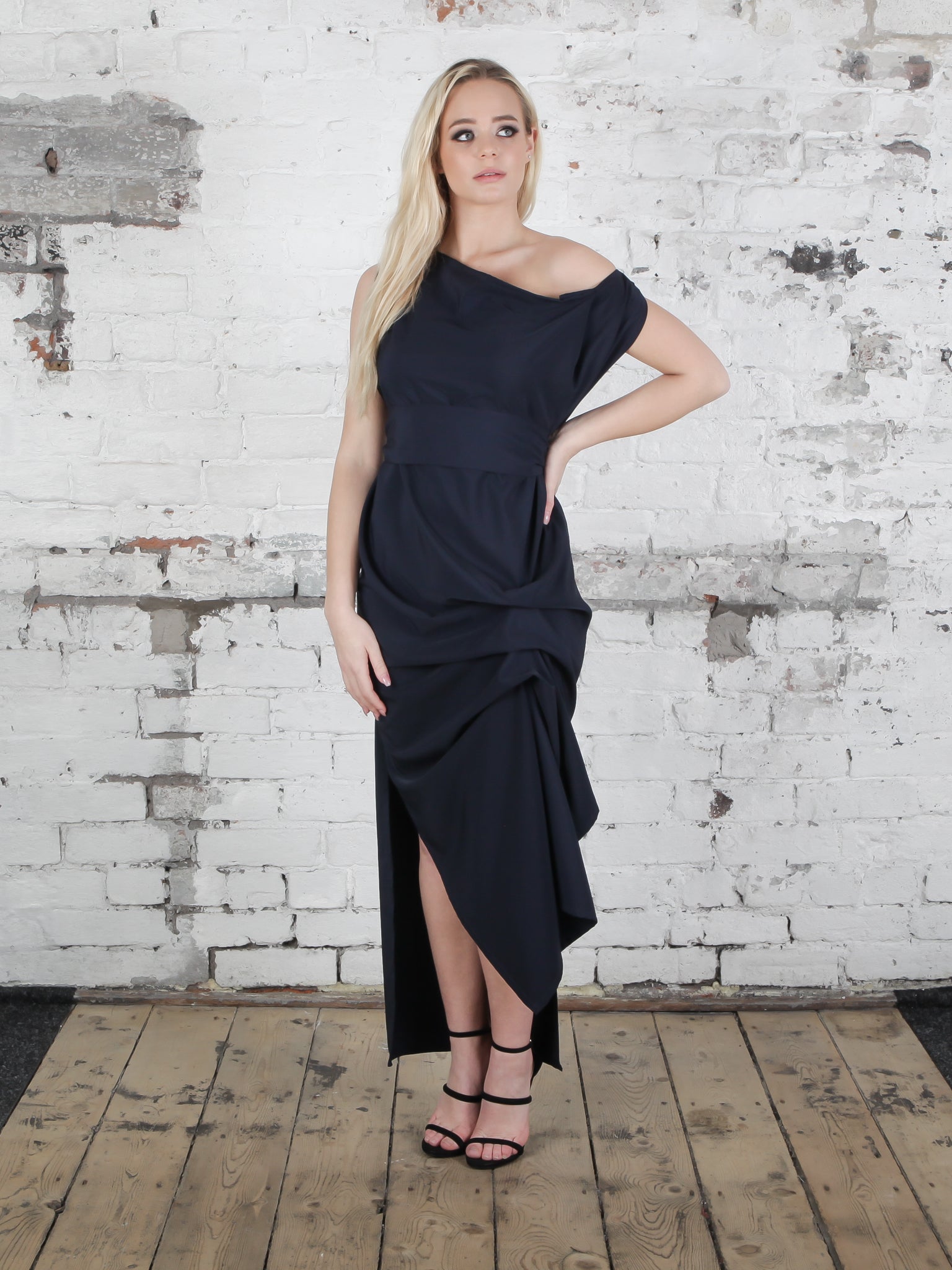 Navy Willow Dress