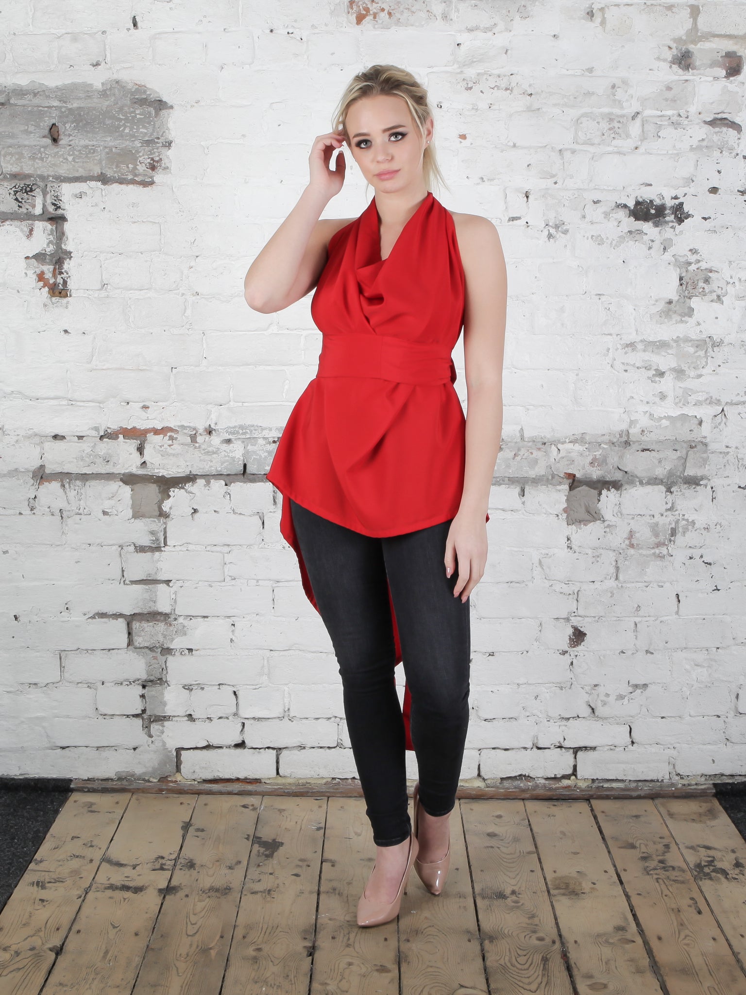 Bright Red Alice Maxi Top