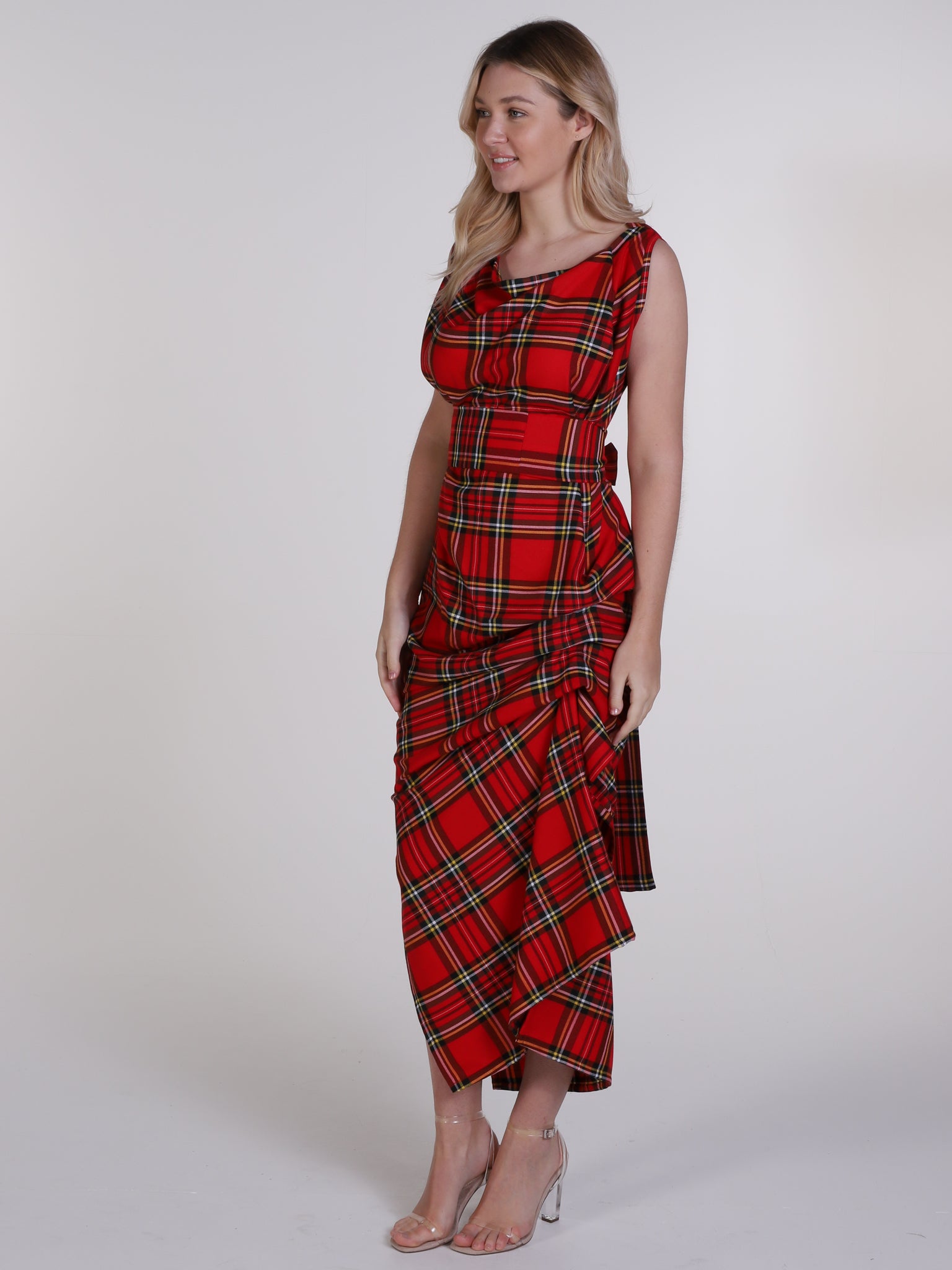 Royal Stewart Tartan Willow Maxi Dress