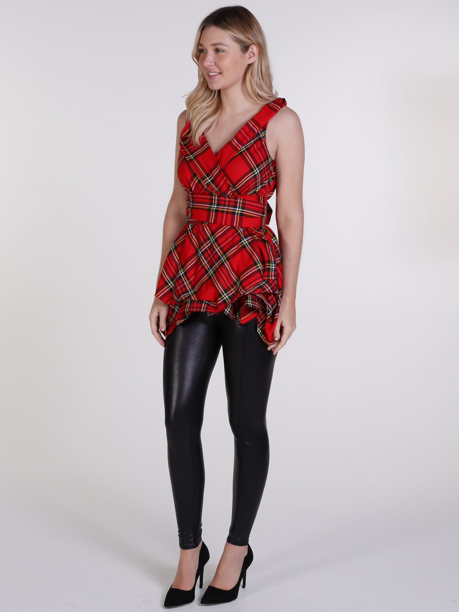 Royal Stewart Tartan Trench Top