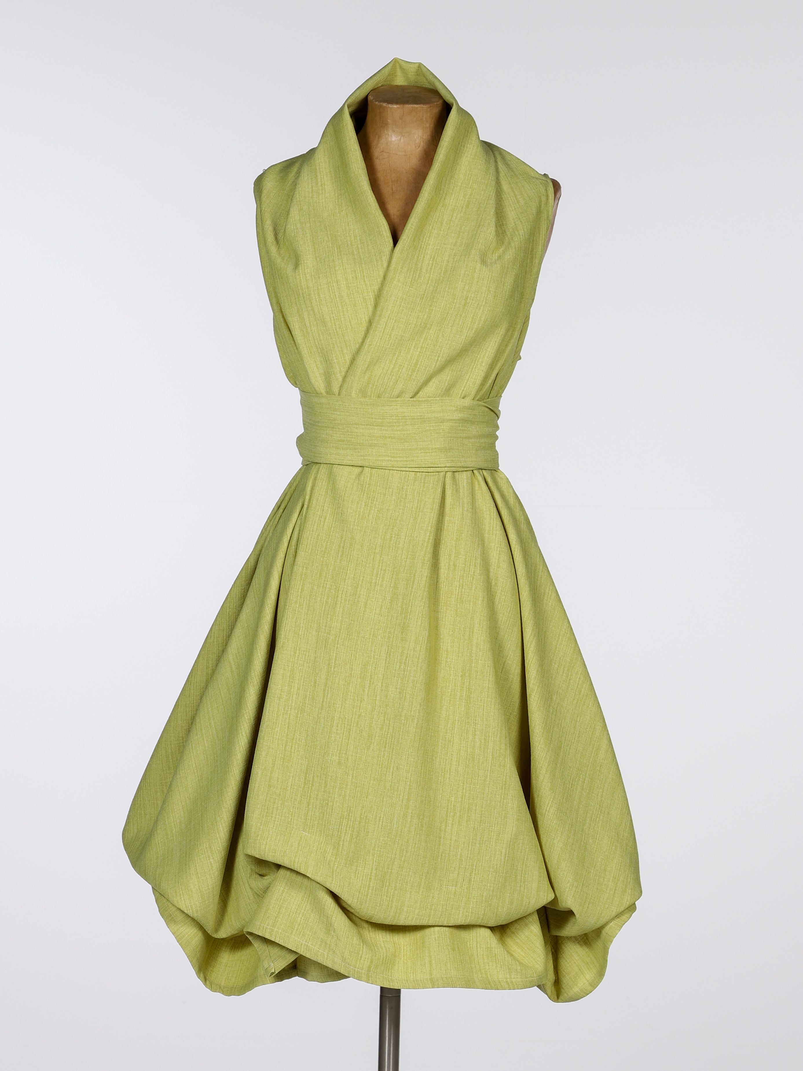 Lime Trench Dress