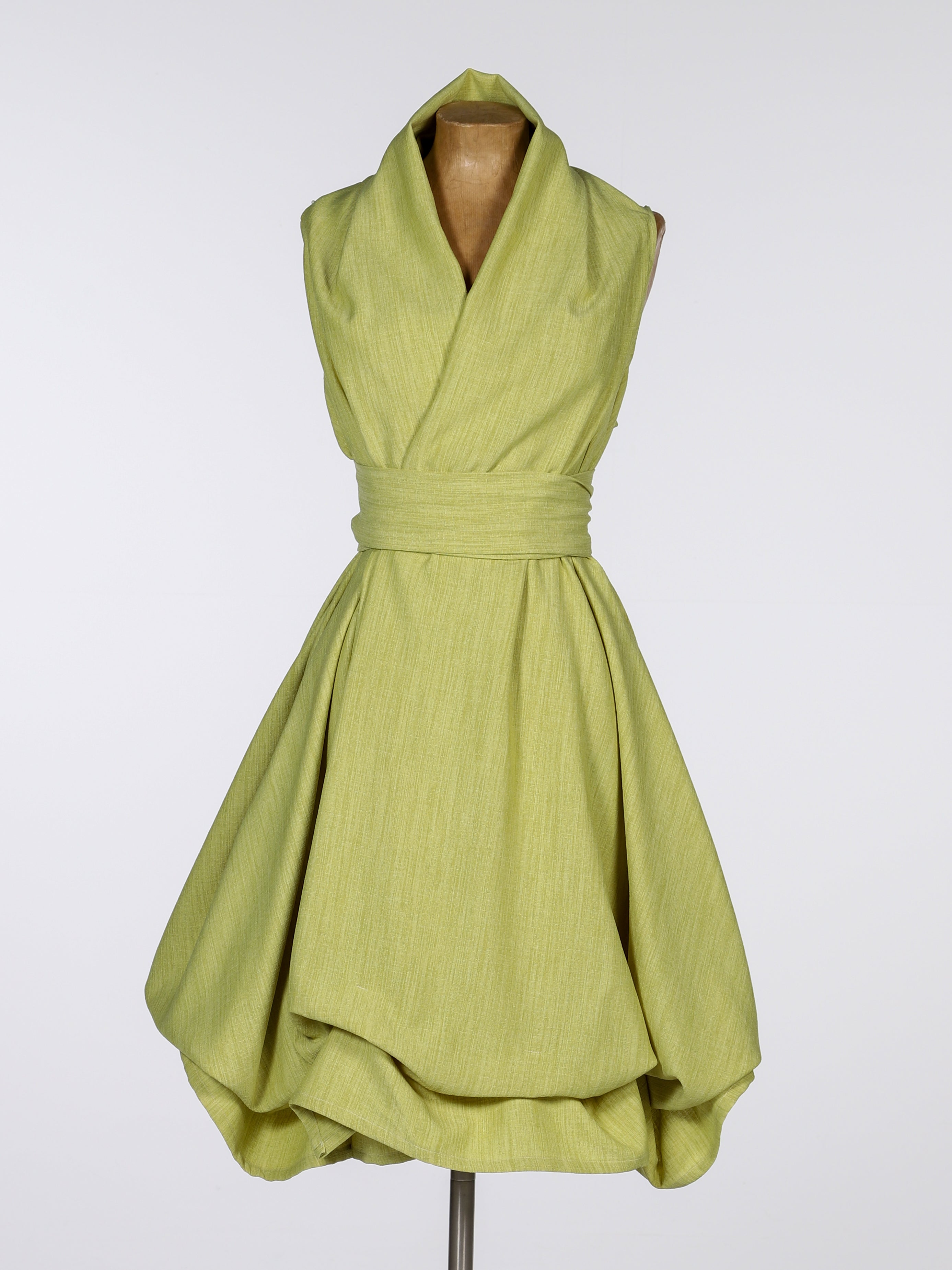 Lime Trench Dress