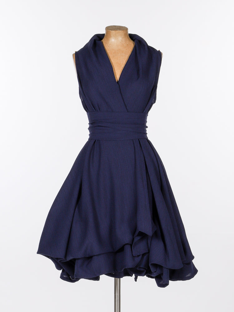 Navy Trench Dress