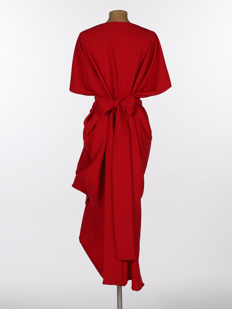 Bright Red Riva Dress